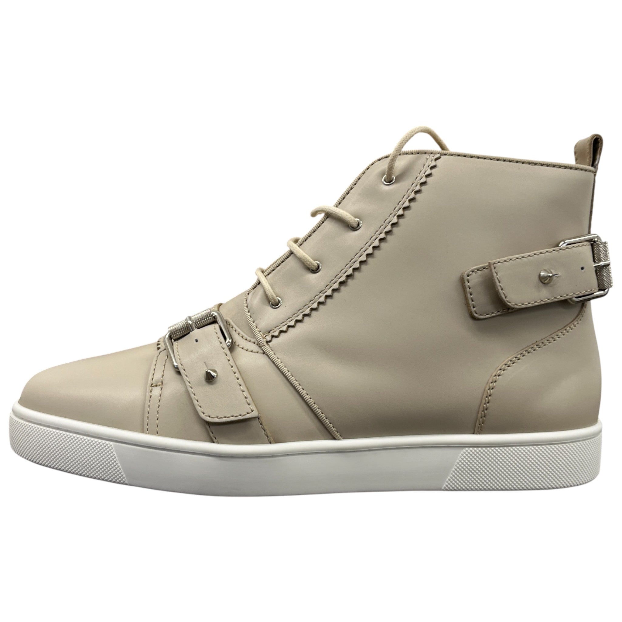Men's Nono Strap High Trainers Beige Size EU 42.5 / UK 8.5