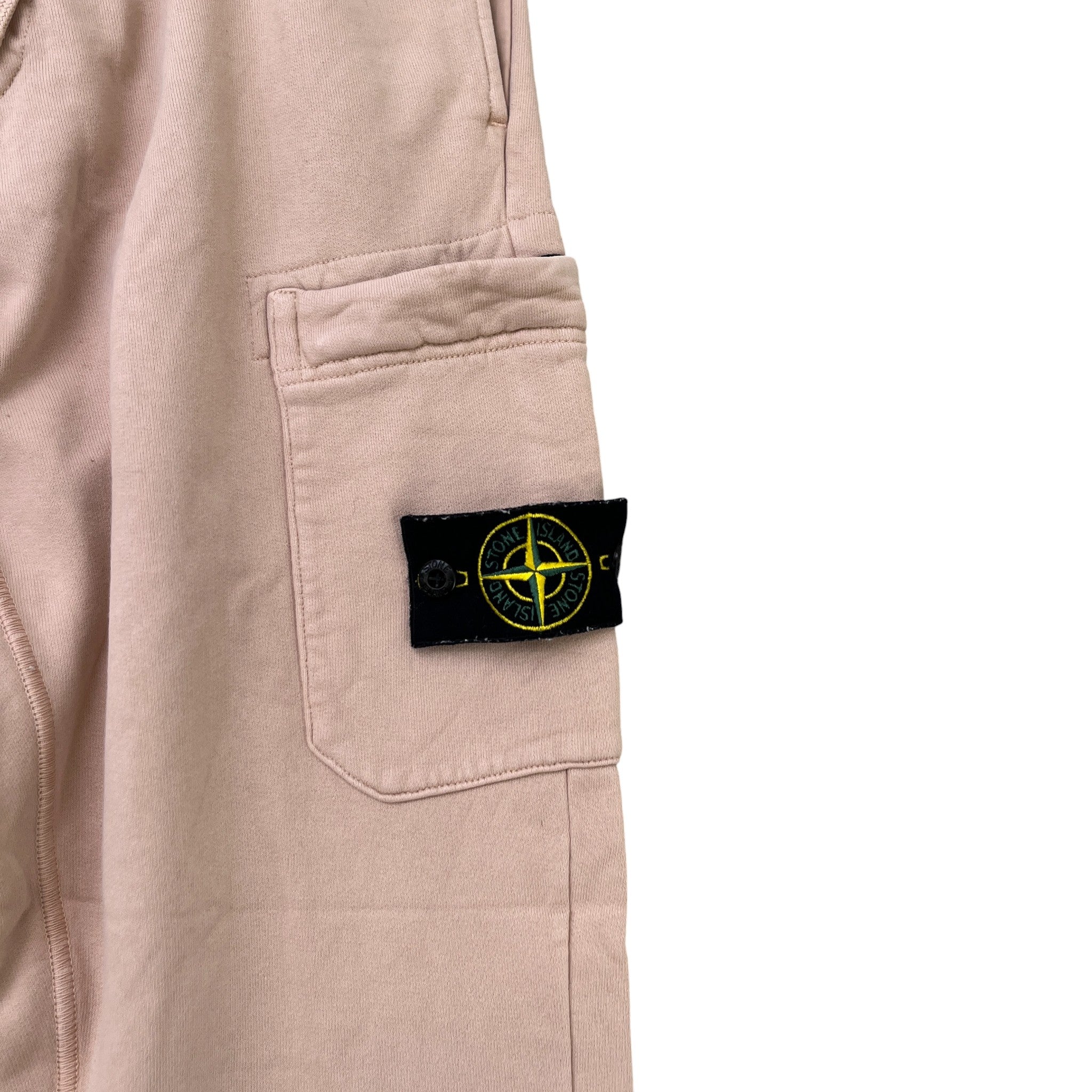 Men's Applique Logo Joggers Beige Size M