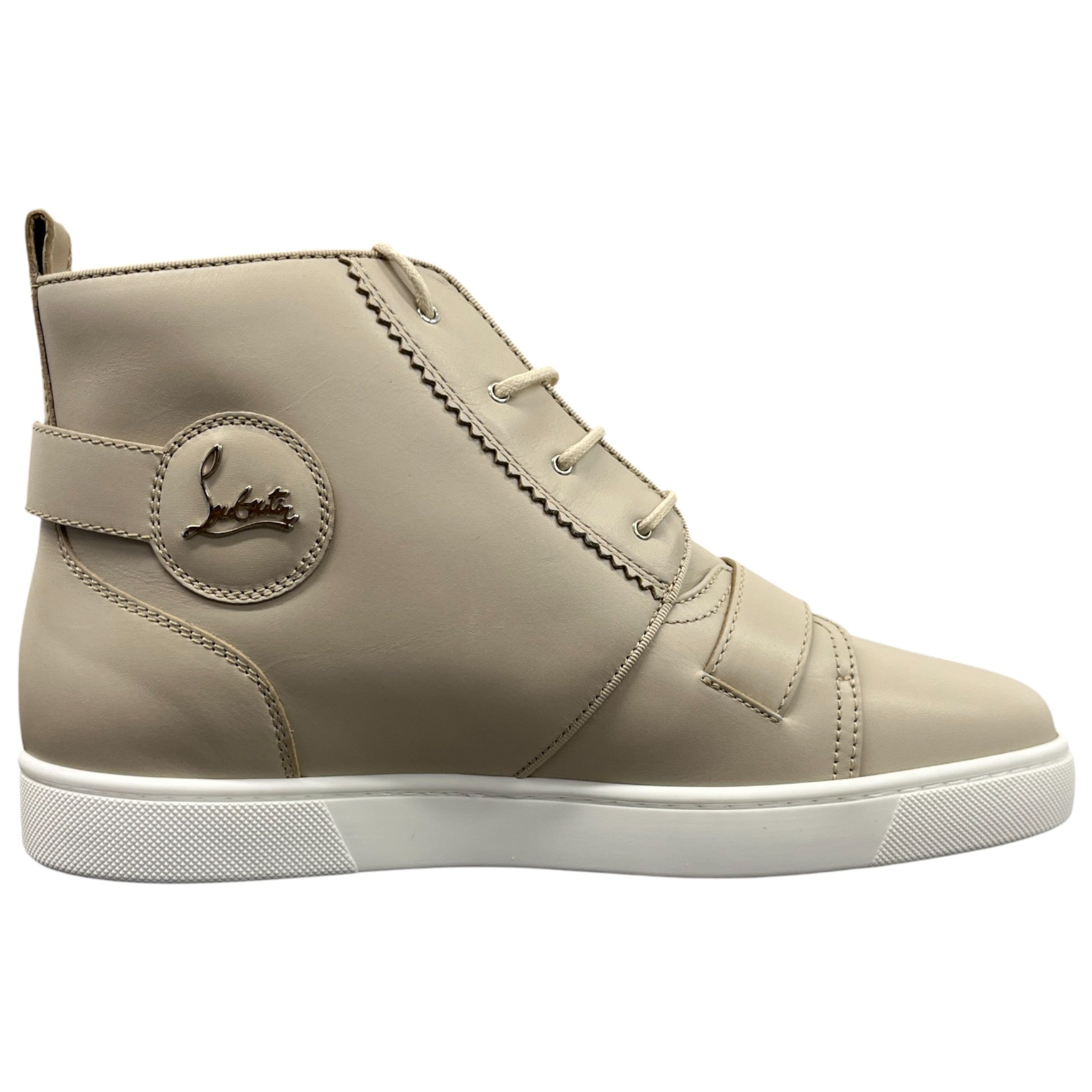 Men's Nono Strap High Trainers Beige Size EU 42.5 / UK 8.5