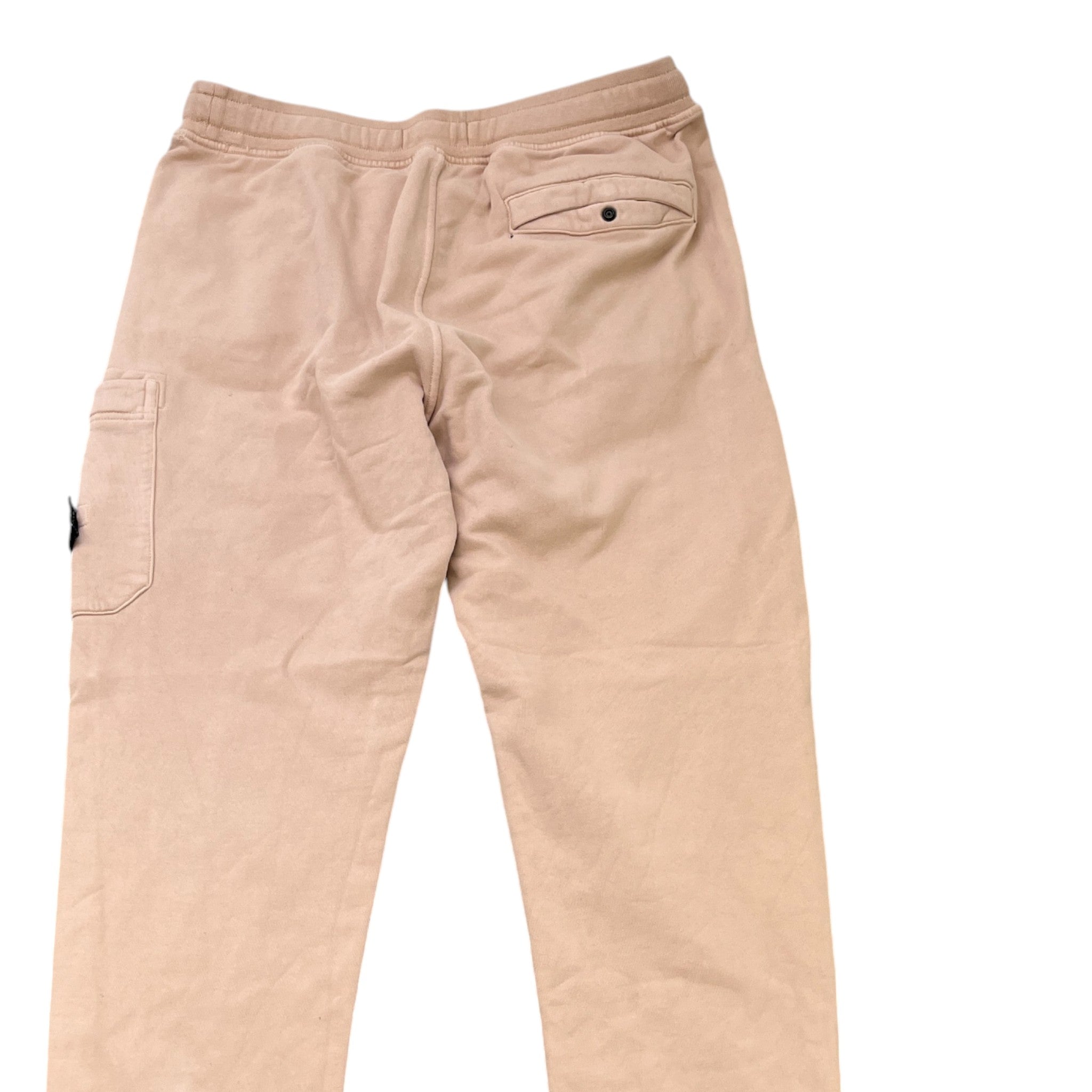 Men's Applique Logo Joggers Beige Size M