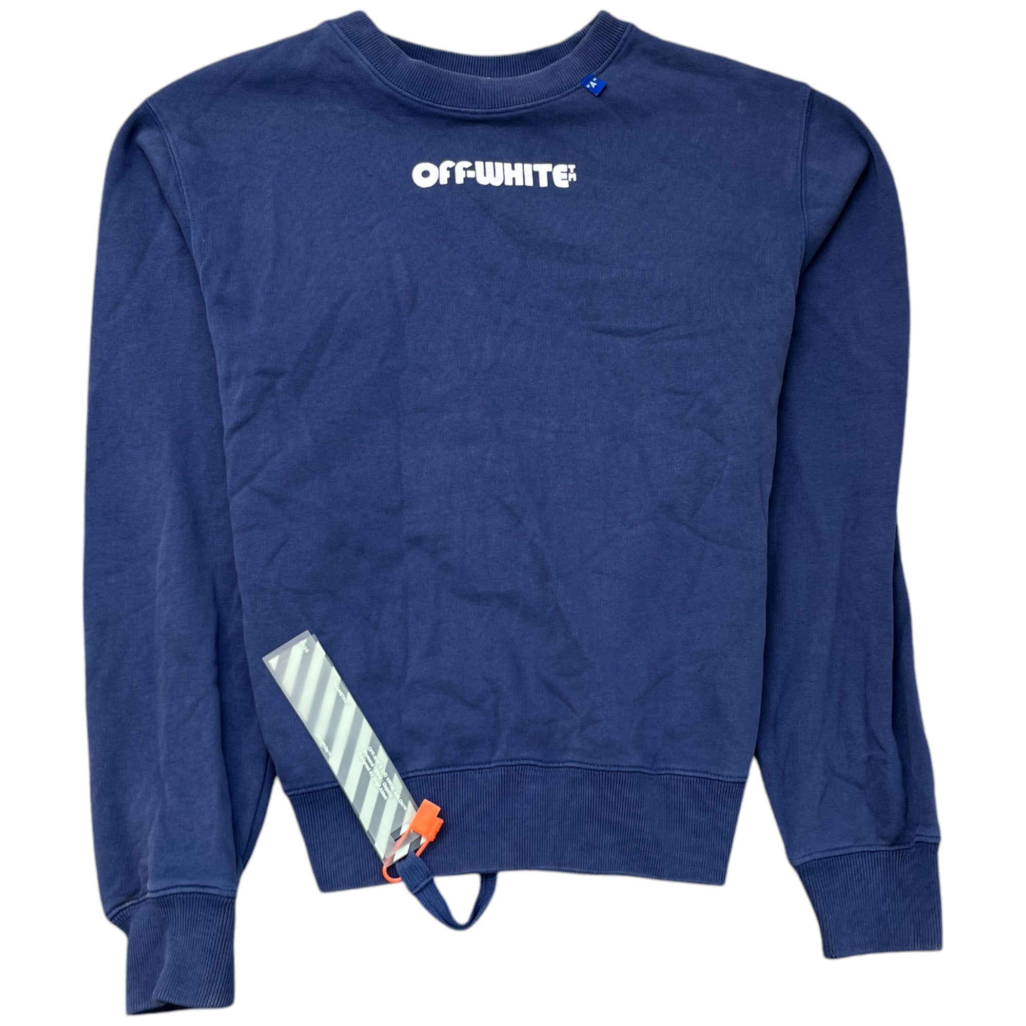 Men's Off-White X Virgil Abloh Skull Print Sweatshirt Blue Size XS