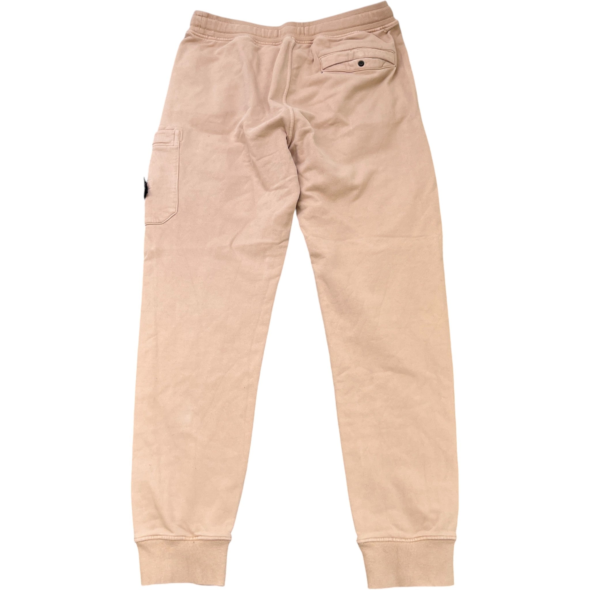 Men's Applique Logo Joggers Beige Size M