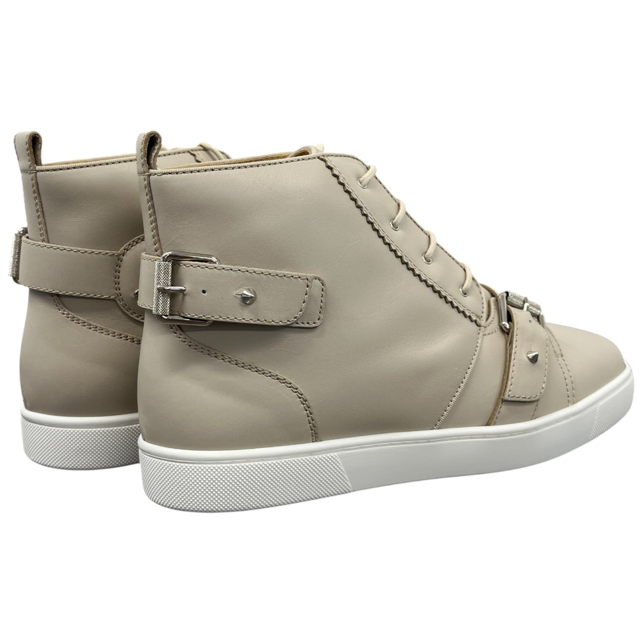 Men's Nono Strap High Trainers Beige Size EU 42.5 / UK 8.5