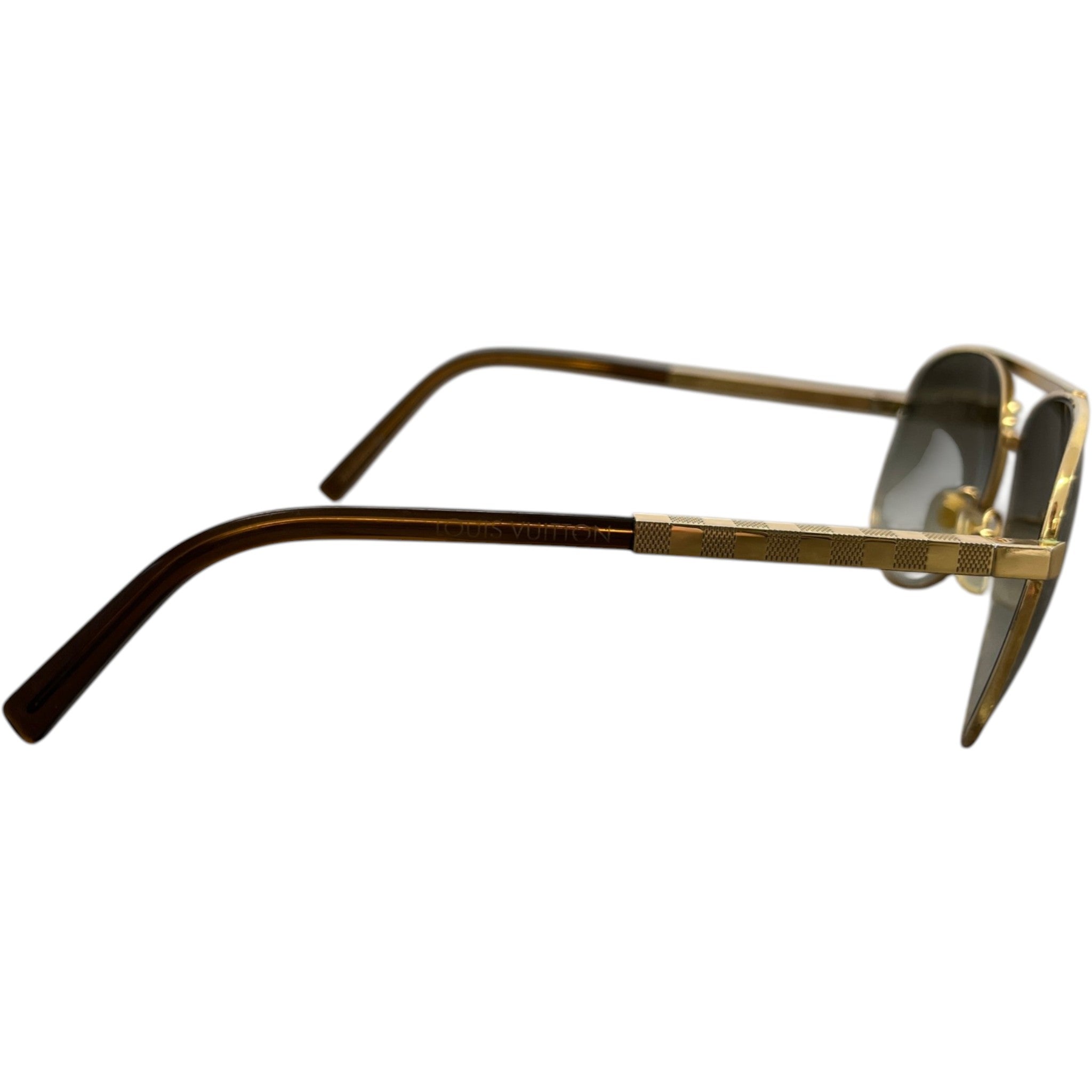 Men's Attitude Pilote Sunglasses Gold