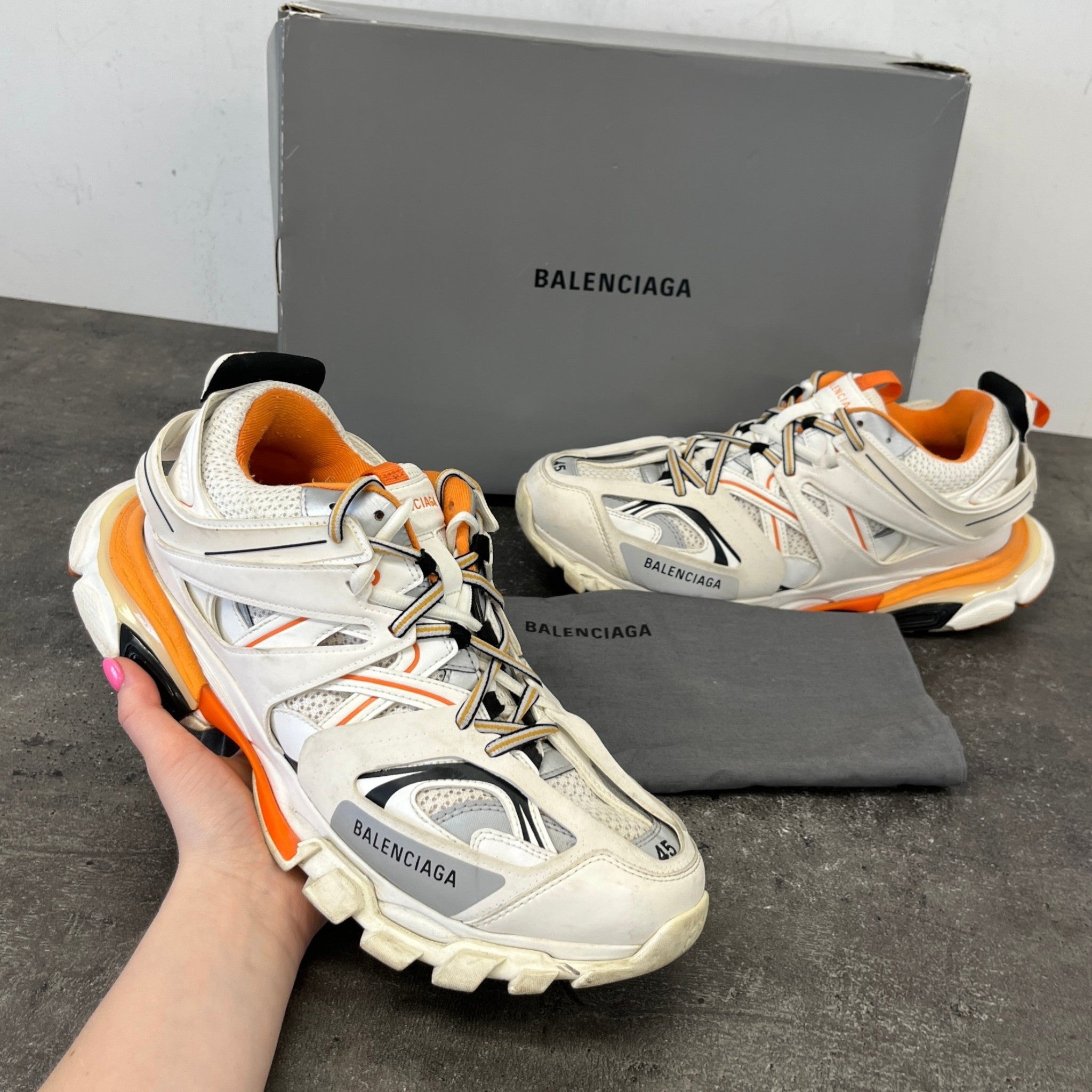 Men's Tracks Low Trainers Orange Size EU 45 / UK 11