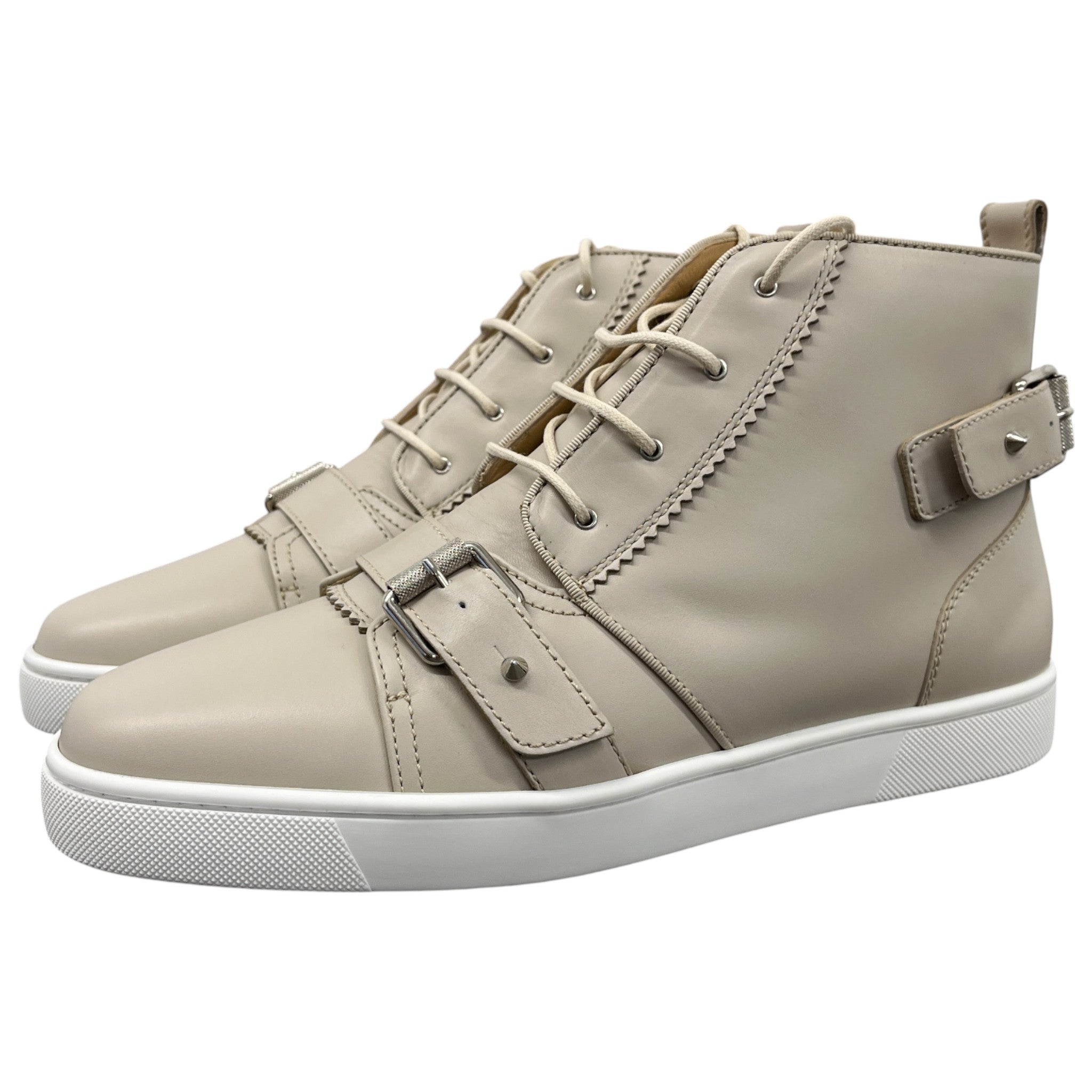 Men's Nono Strap High Trainers Beige Size EU 42.5 / UK 8.5