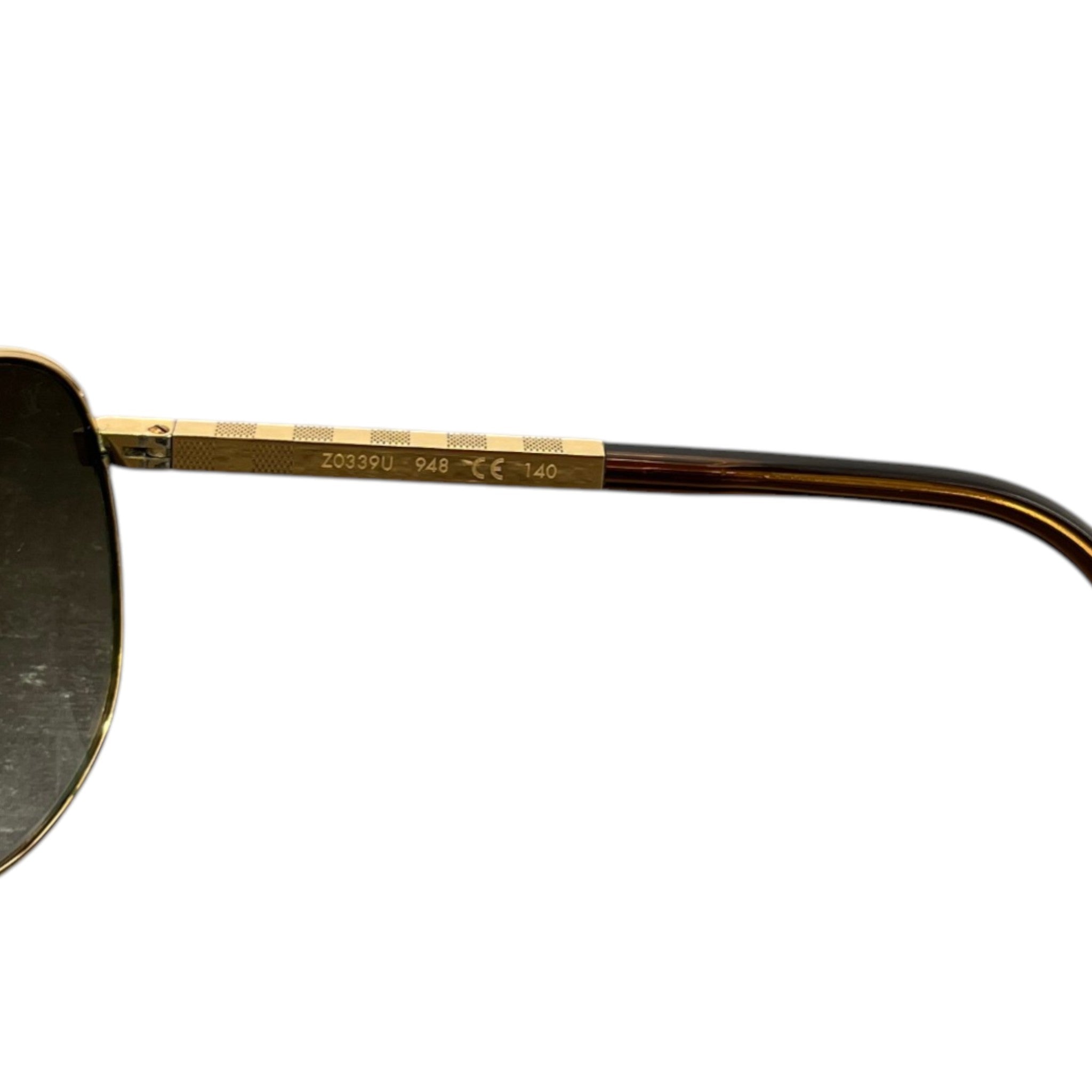 Men's Attitude Pilote Sunglasses Gold