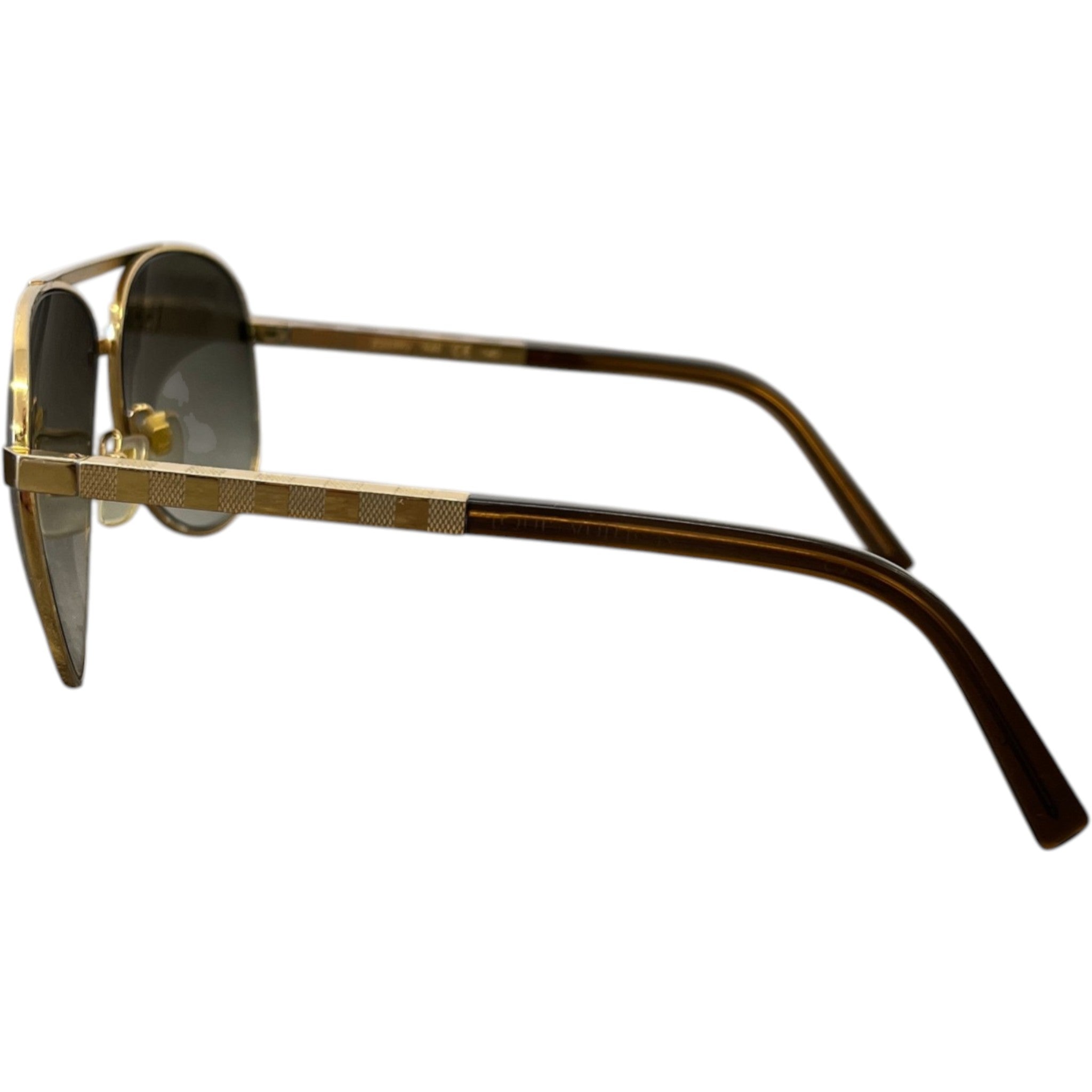 Men's Attitude Pilote Sunglasses Gold