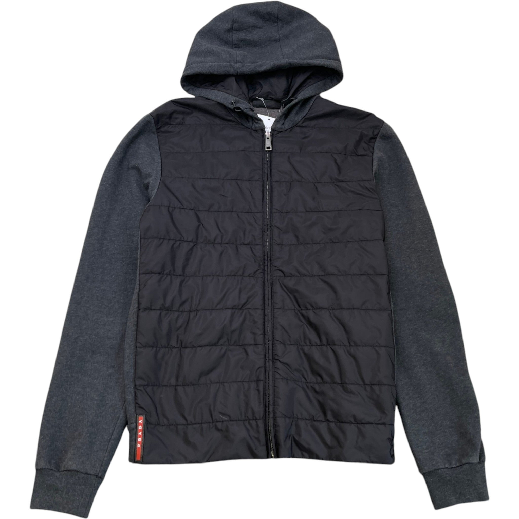 Men's Plaque Logo Jacket Grey Size M
