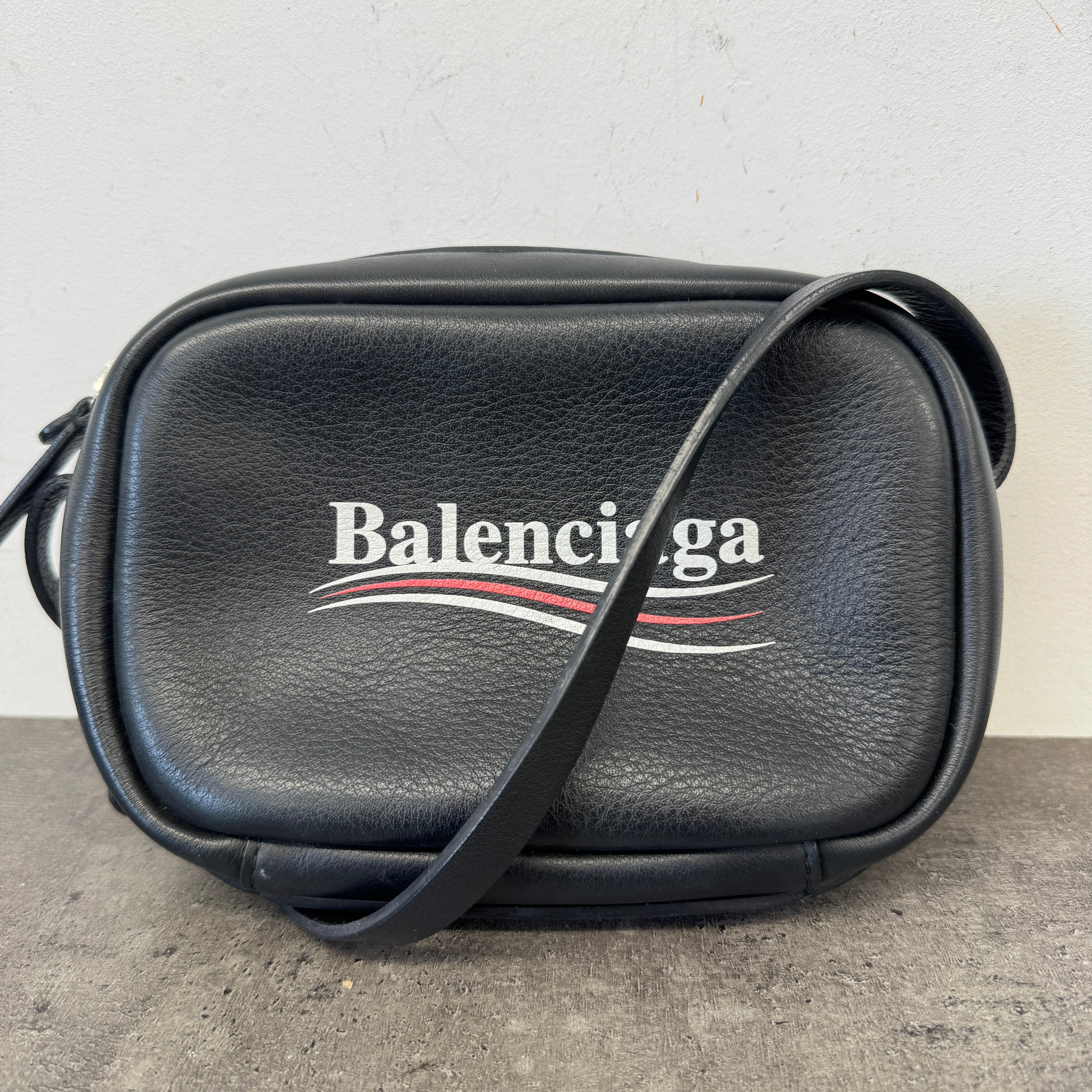 Men's Political Logo Camera Bag Black