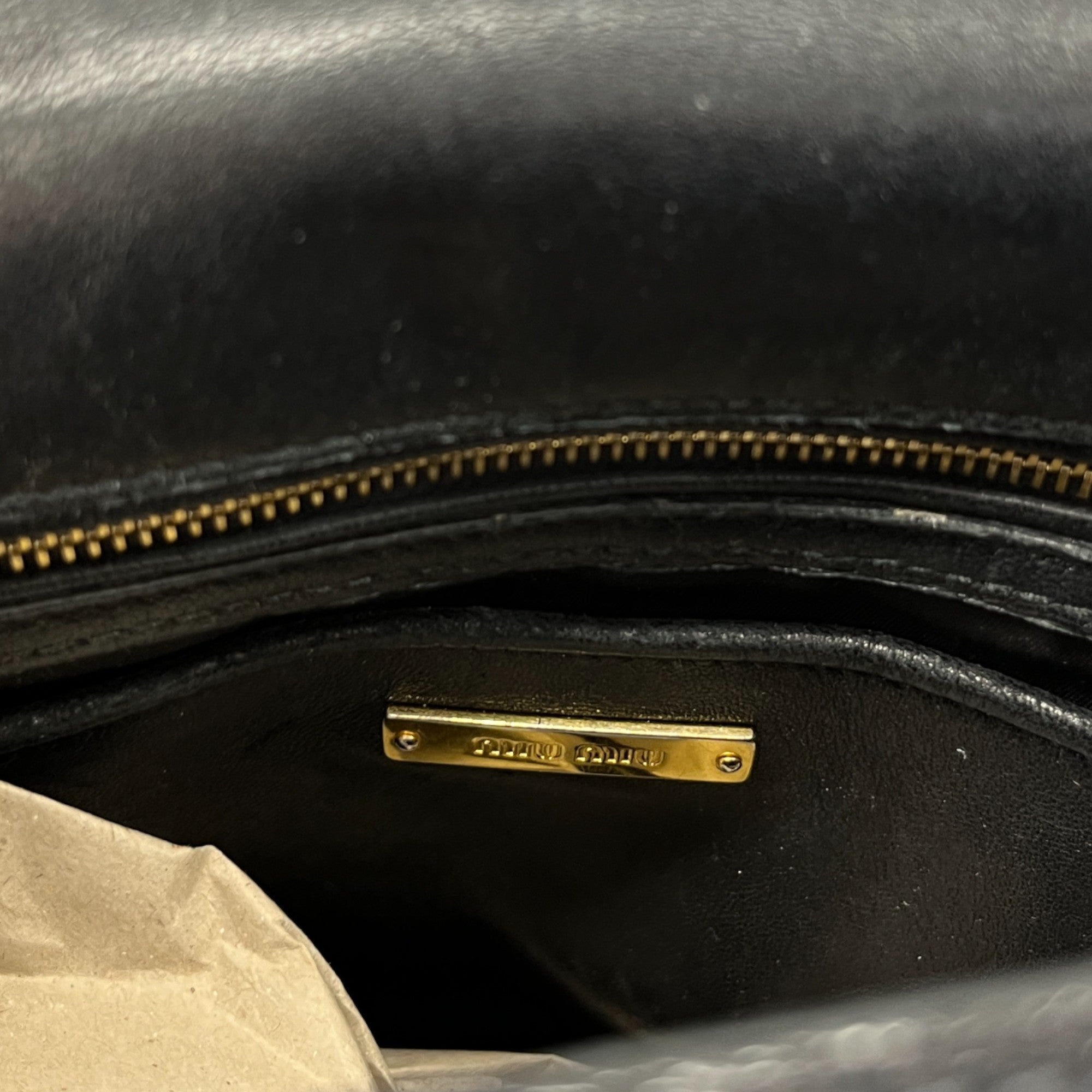 Women's Goatskin Madras Click Top Handle Nero Handbag Black