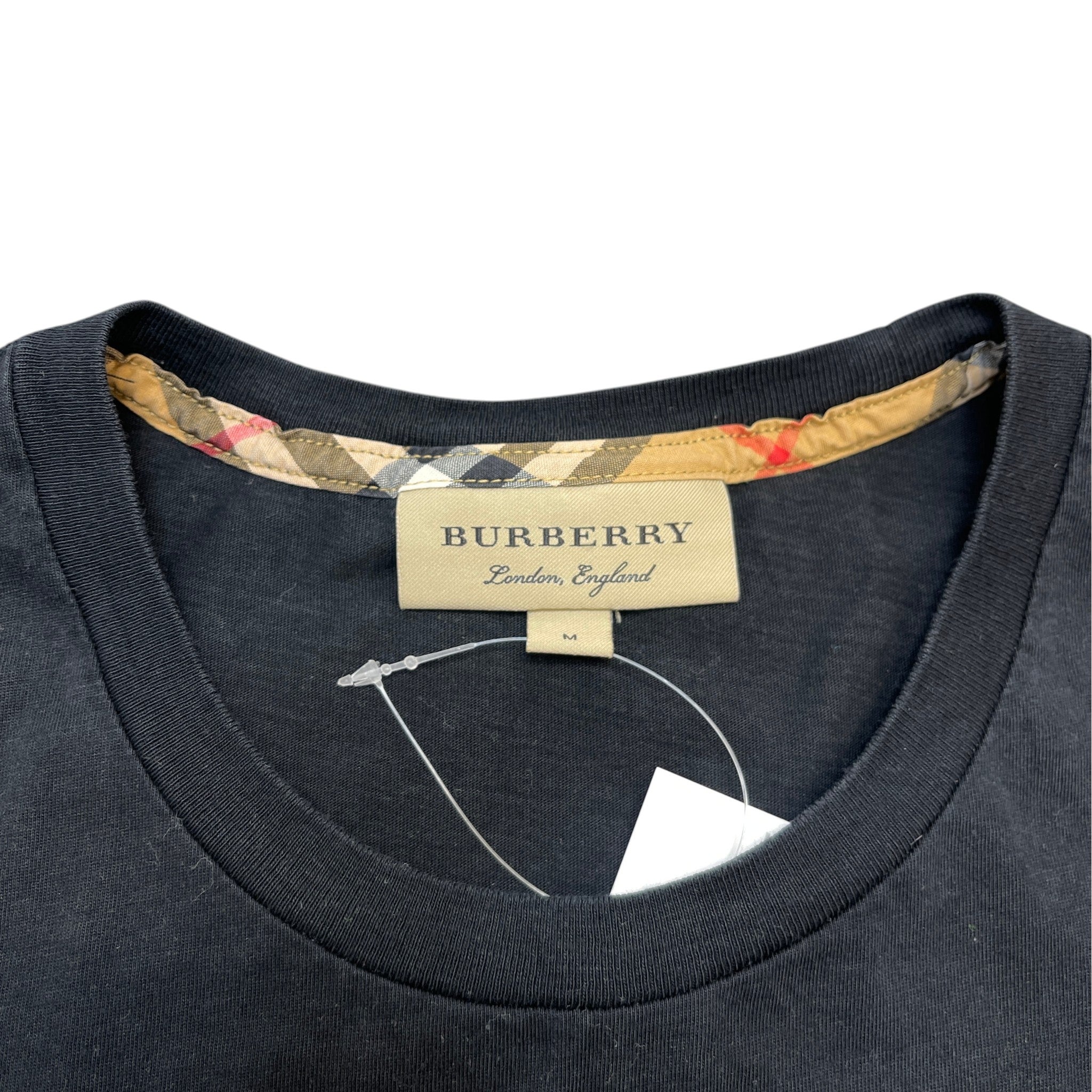 Men's Embroidered Logo T-Shirt Black Size M