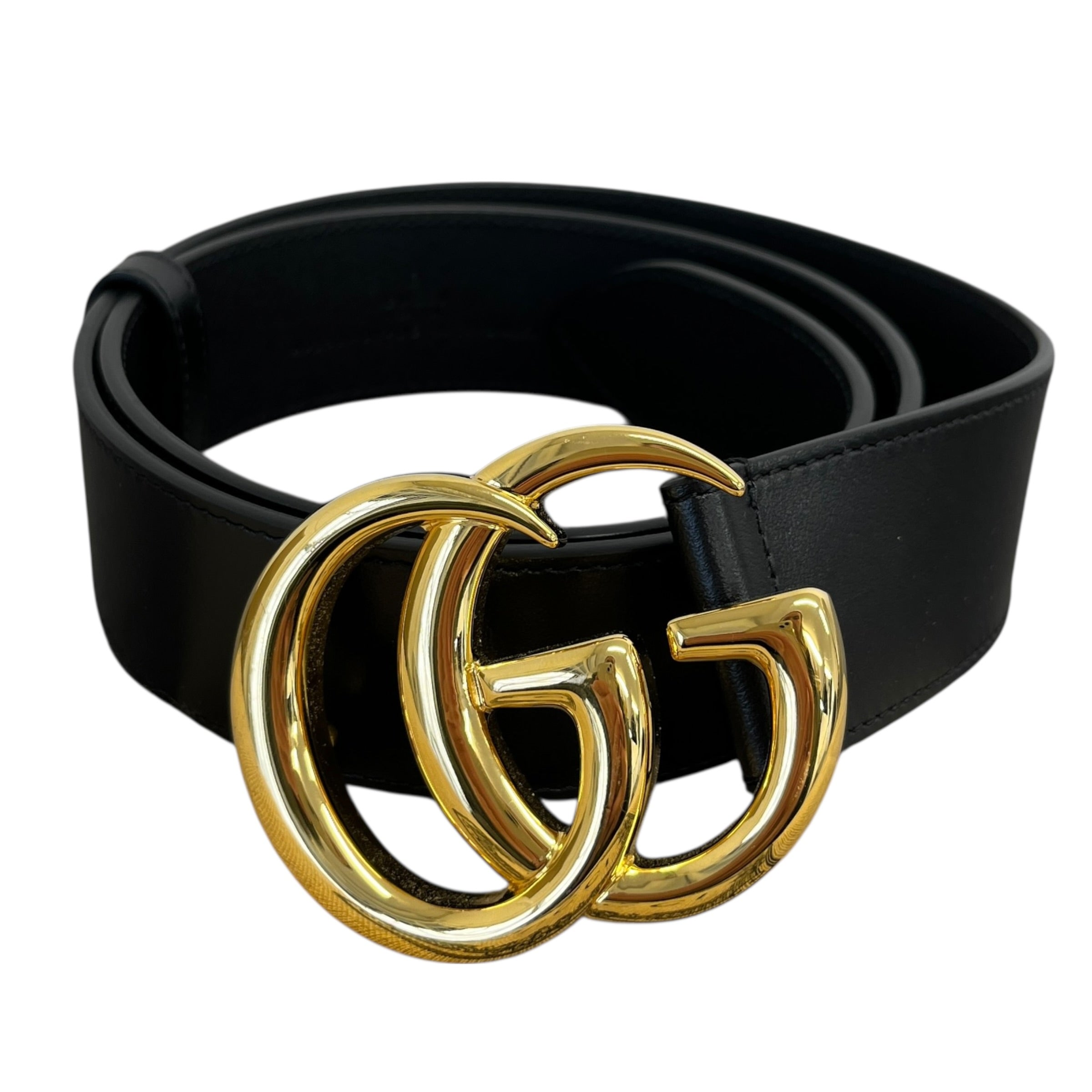Women's Gg Marmont Belt Black Size 90CM / UK 12