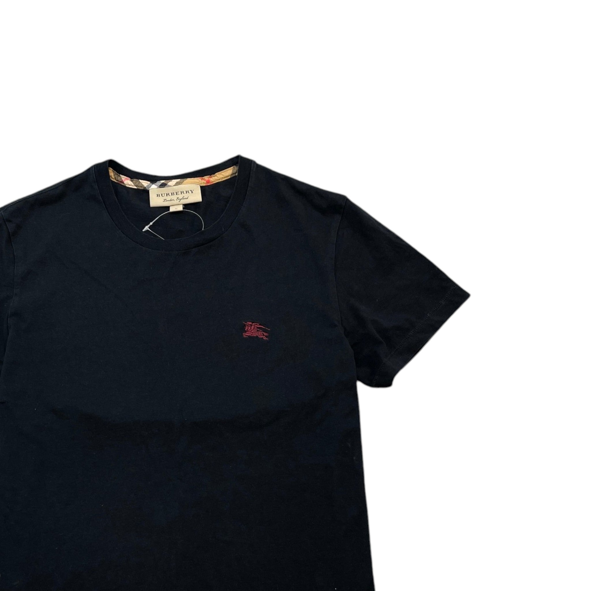 Men's Embroidered Logo T-Shirt Black Size M