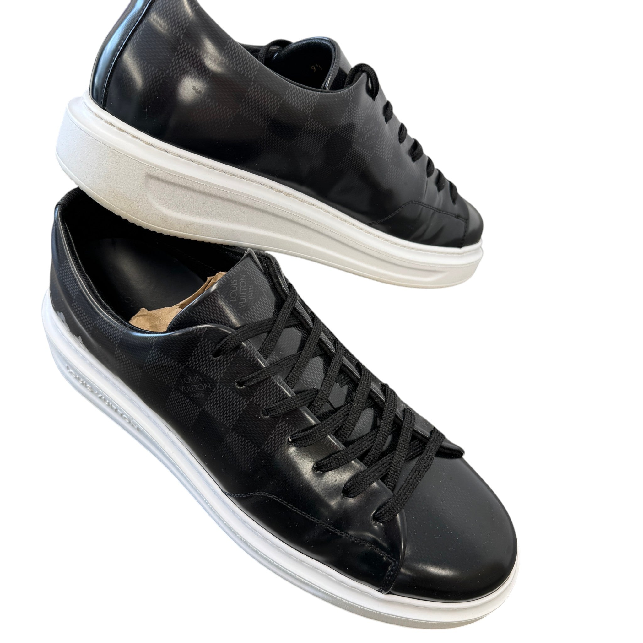 Men's Beverly Hills Low Trainers Black Size EU 43.5 / UK 9.5