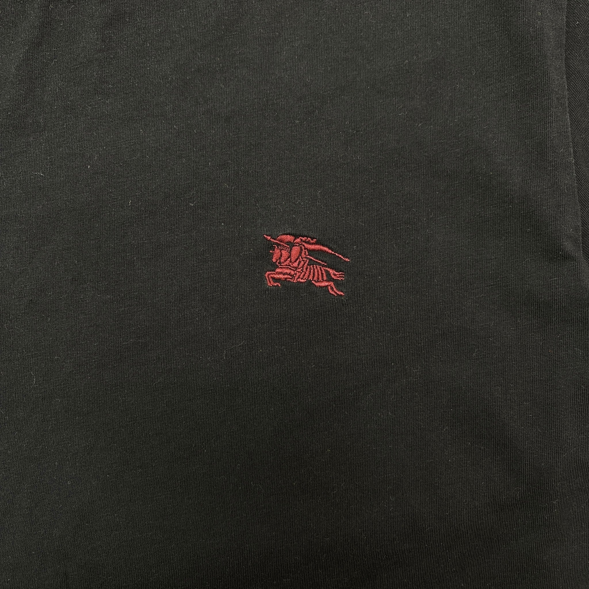 Men's Embroidered Logo T-Shirt Black Size M