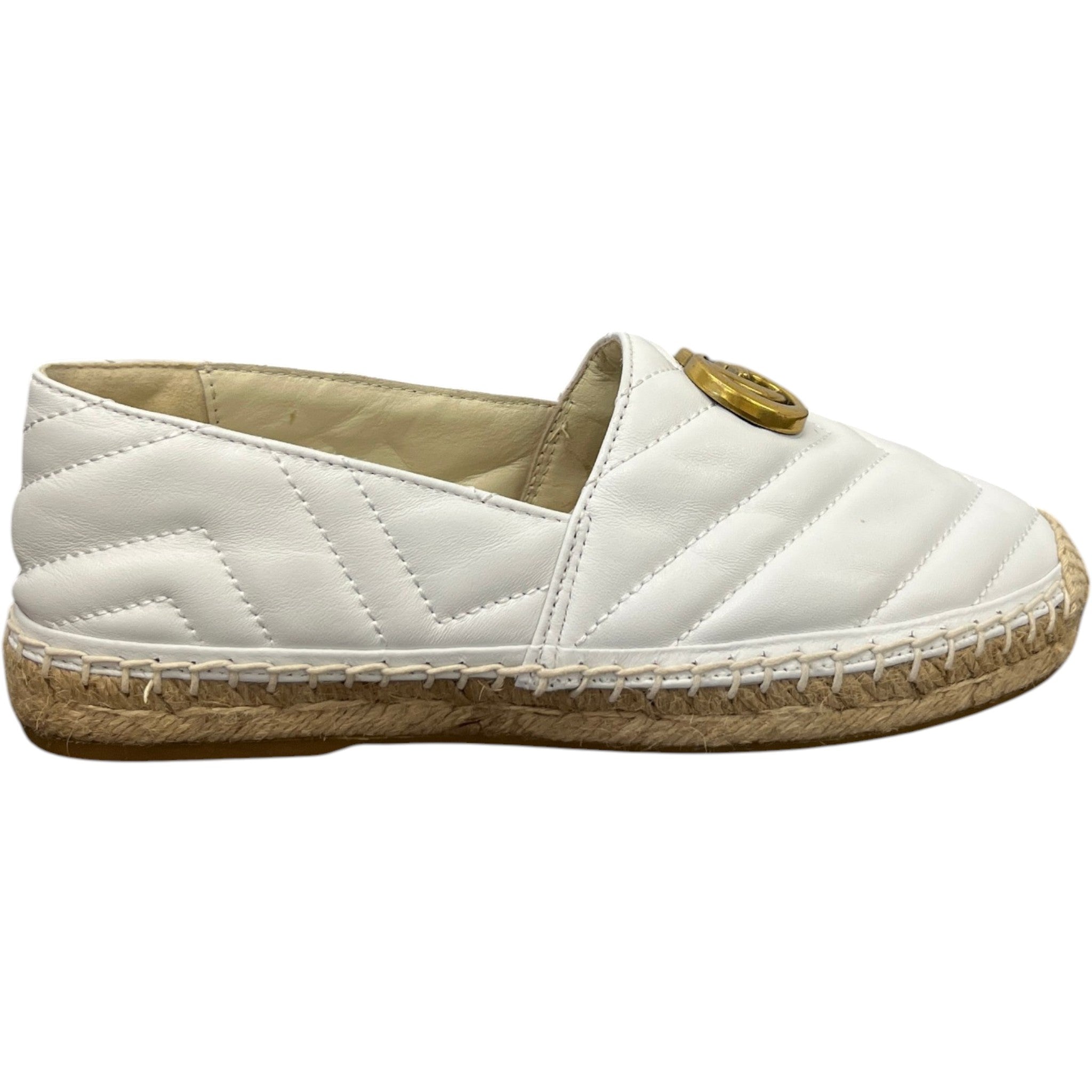 Women's Gg Supreme Sandals White Size EU 37 / UK 4