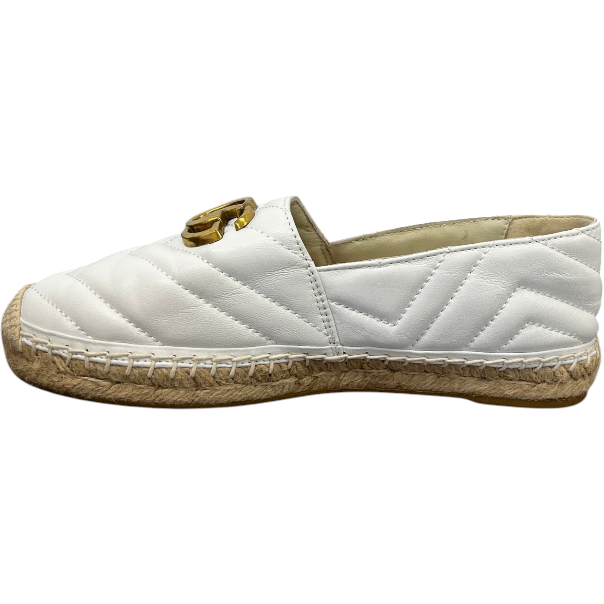 Women's Gg Supreme Sandals White Size EU 37 / UK 4