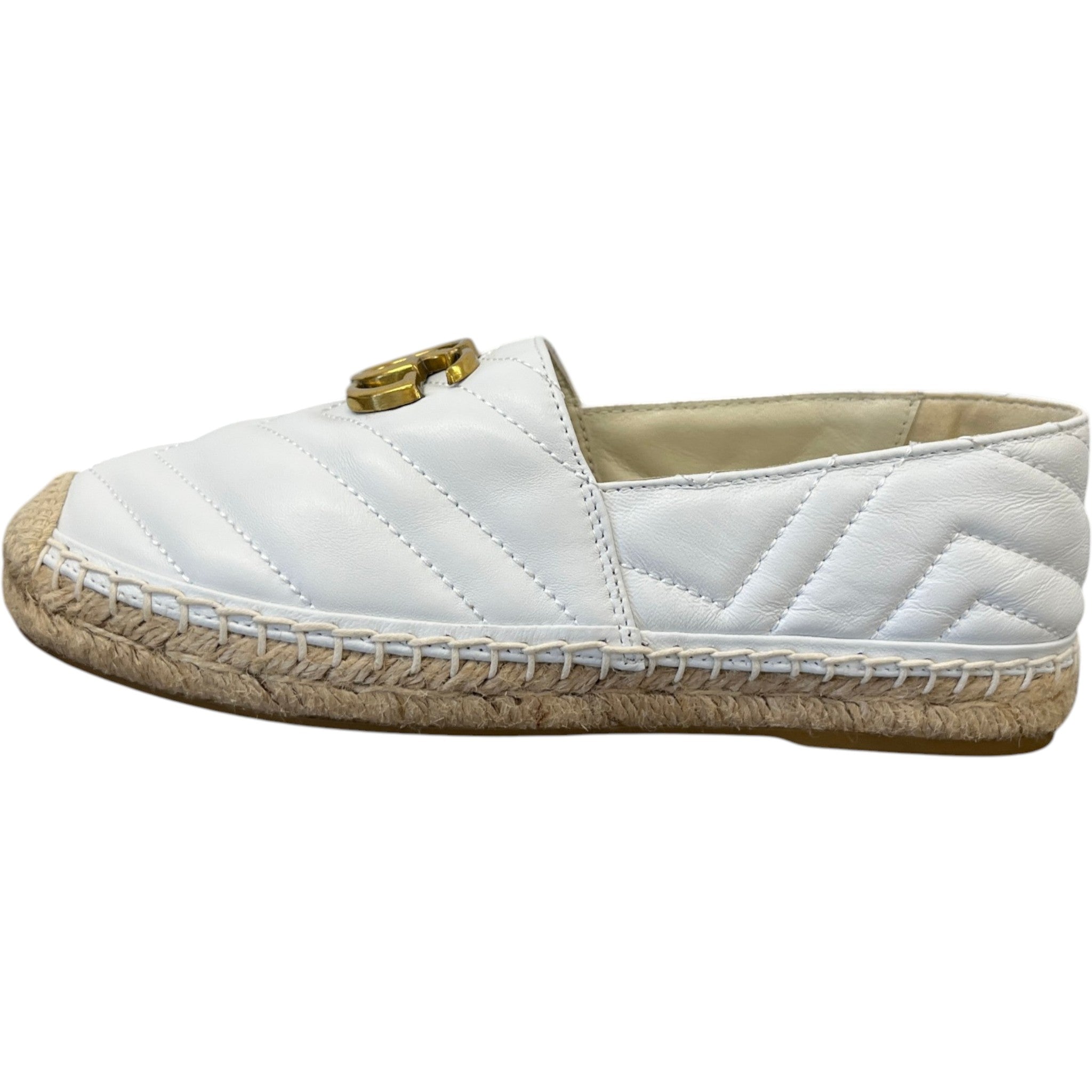 Women's Gg Supreme Sandals White Size EU 37 / UK 4