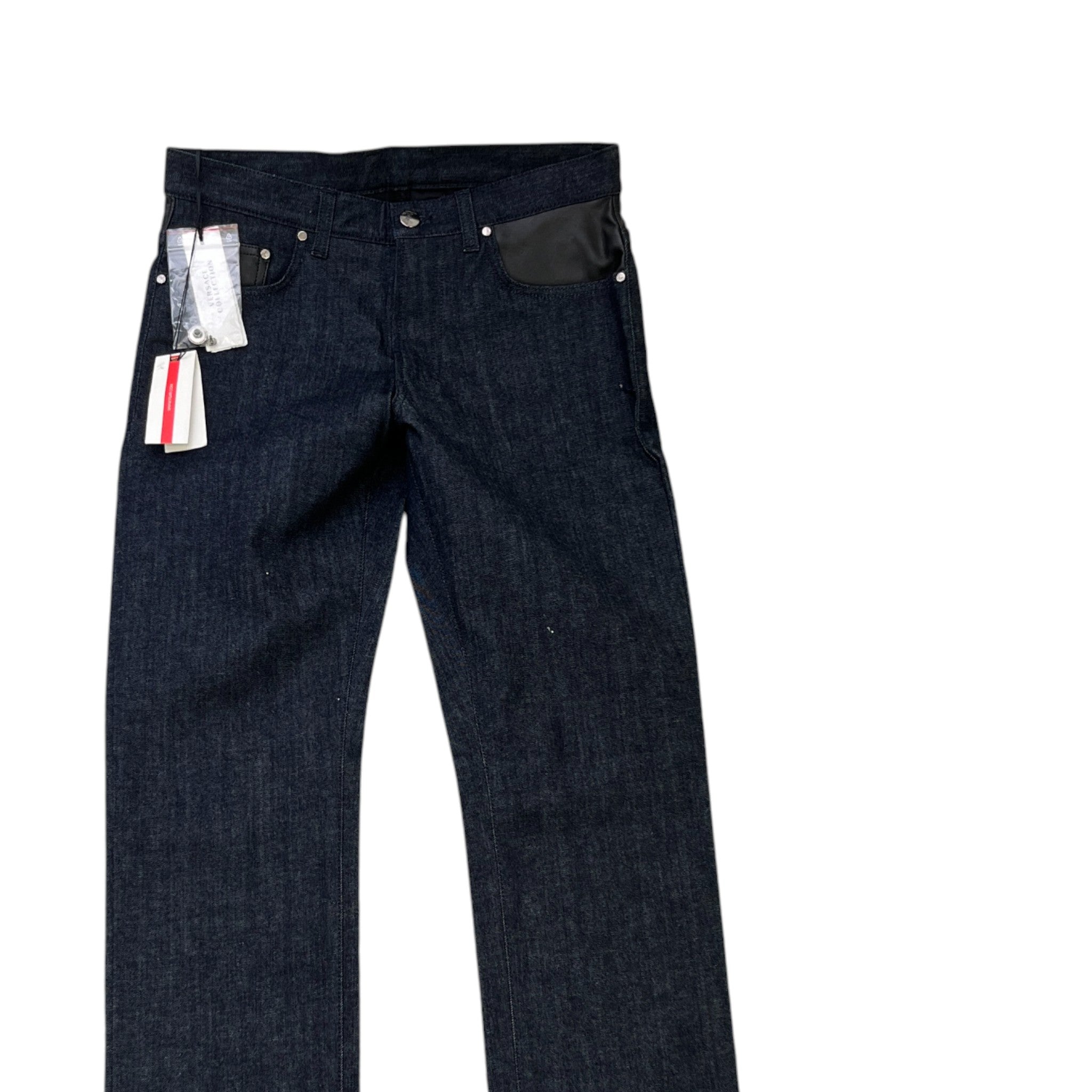 Men's Medusa Logo Jeans Navy Size Waist 30"