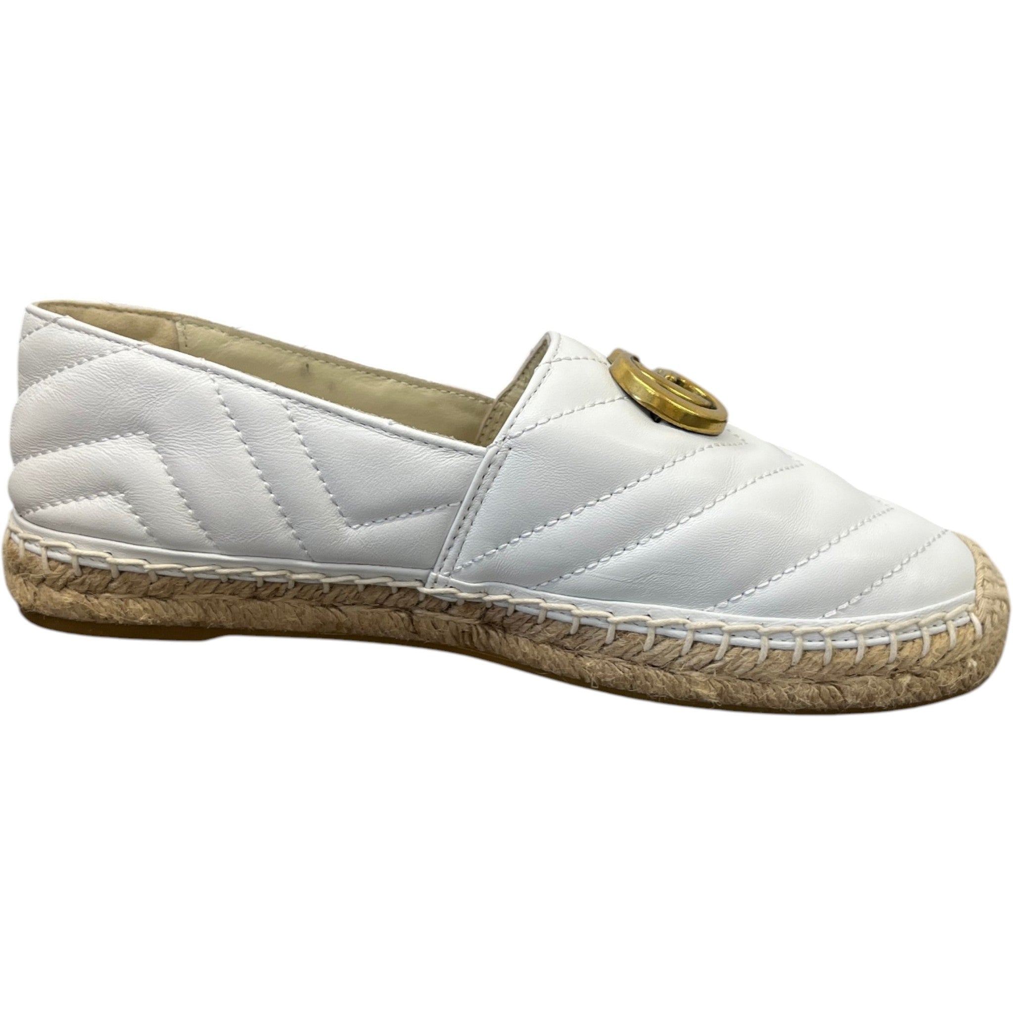 Women's Gg Supreme Sandals White Size EU 37 / UK 4