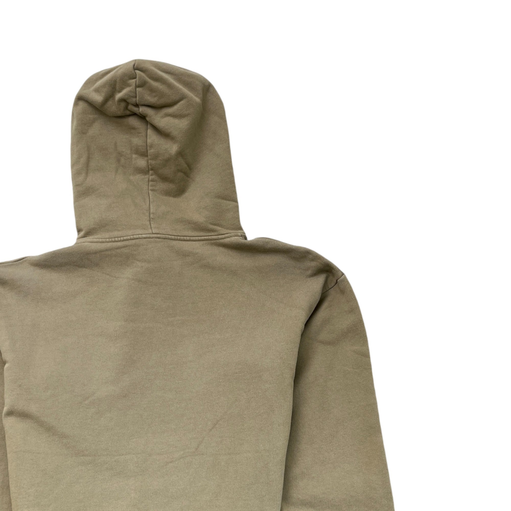 Men's Logo Print Hoodie Khaki Size XS