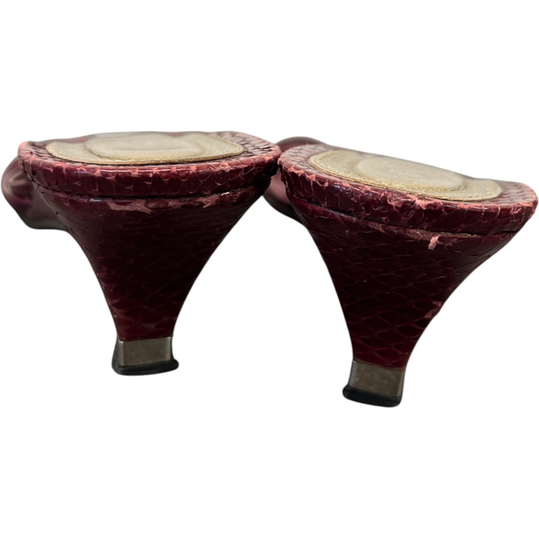 Women's Mules Heels Burgundy Size EU 37.5 / UK 4.5