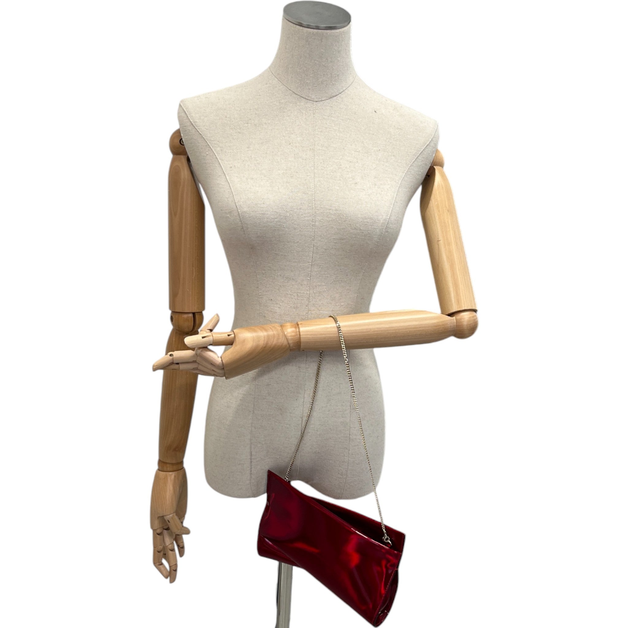 Women's Loubitwist Clutch Bag Red