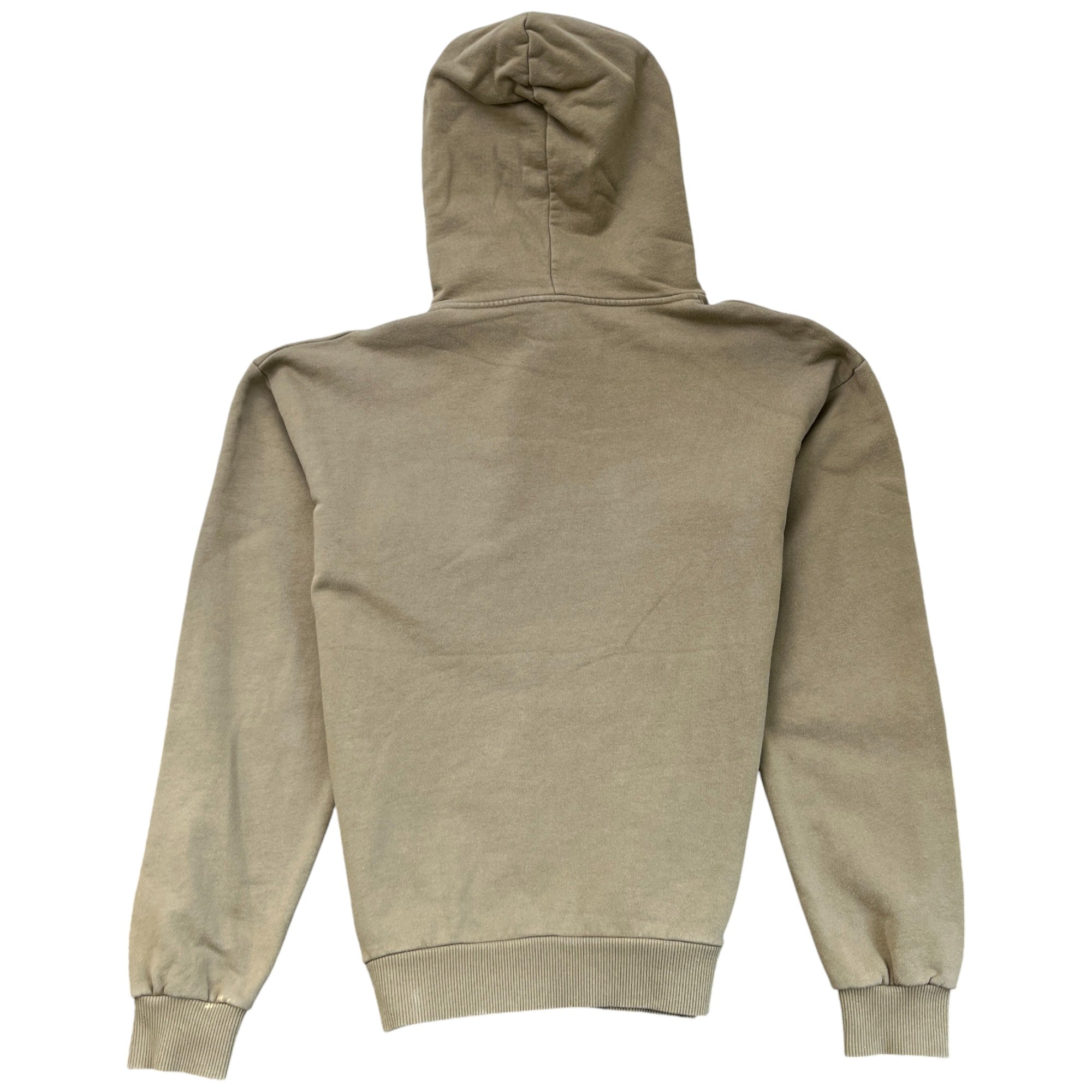 Men's Logo Print Hoodie Khaki Size XS