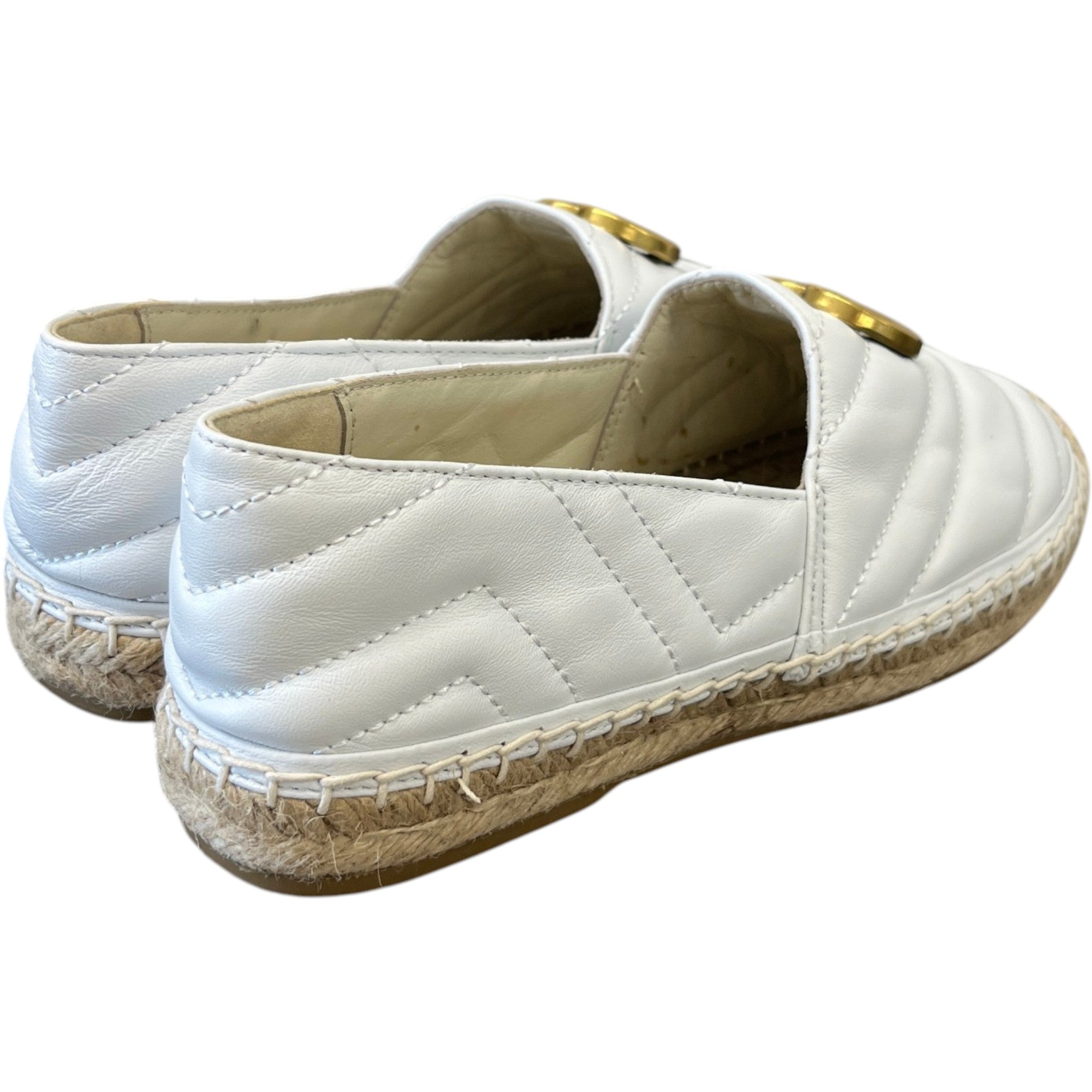Women's Gg Supreme Sandals White Size EU 37 / UK 4