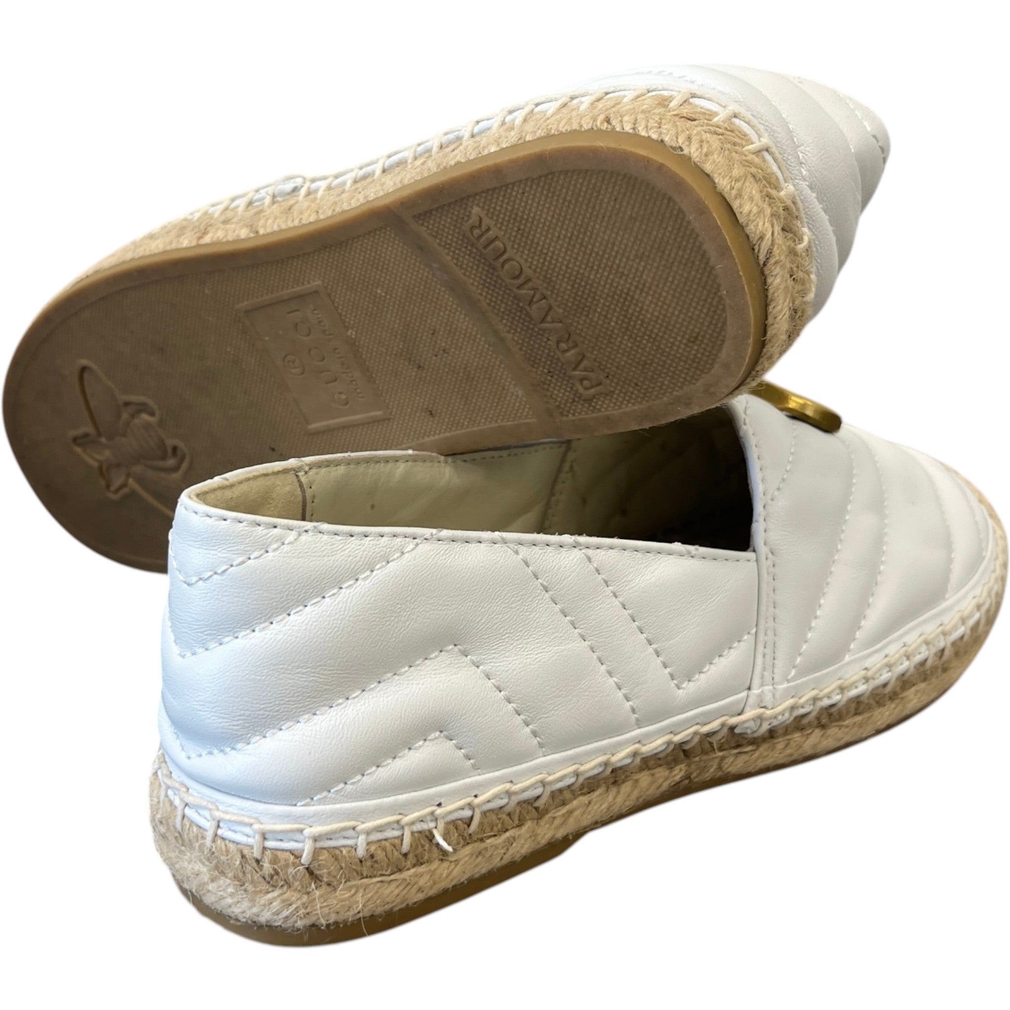 Women's Gg Supreme Sandals White Size EU 37 / UK 4