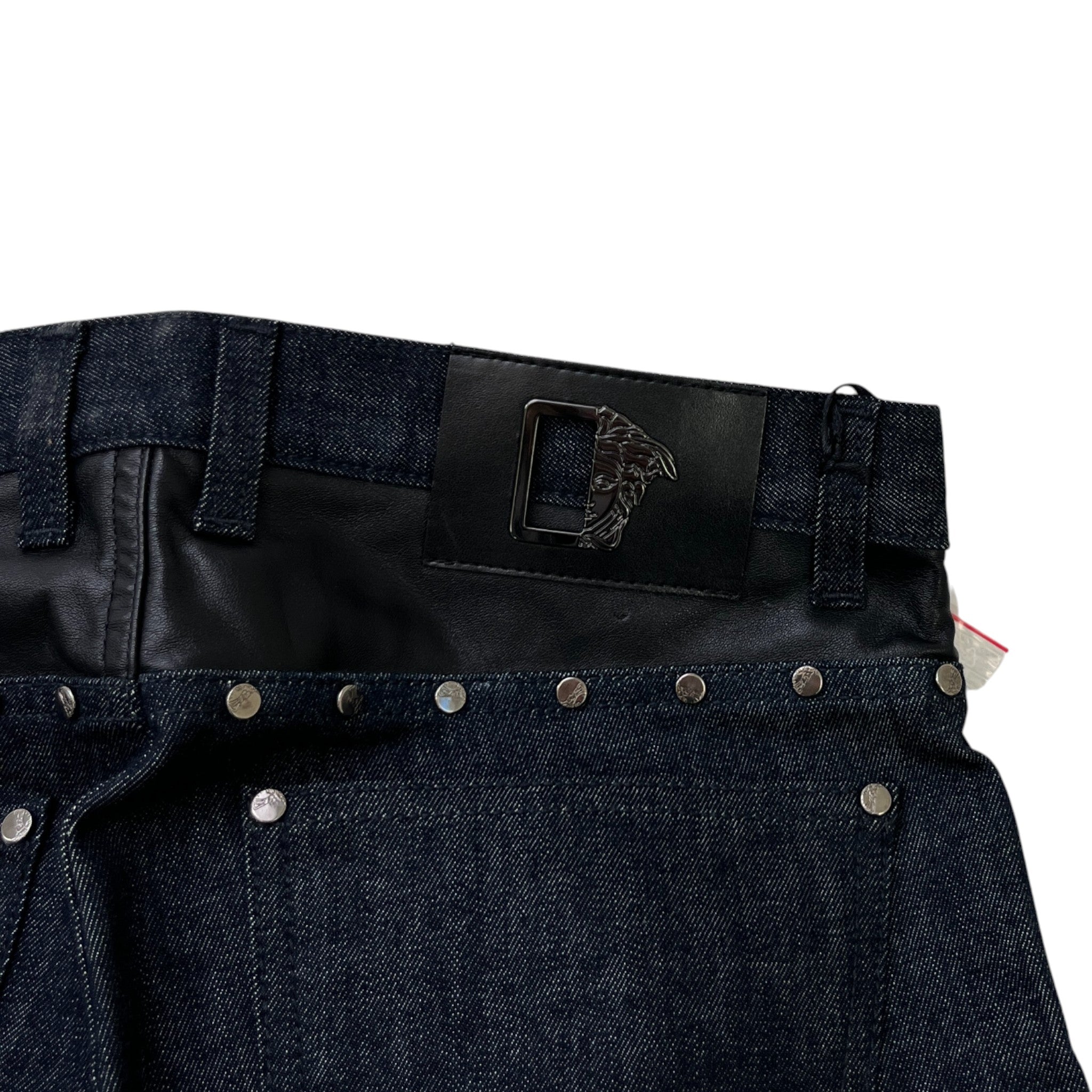 Men's Medusa Logo Jeans Navy Size Waist 30"