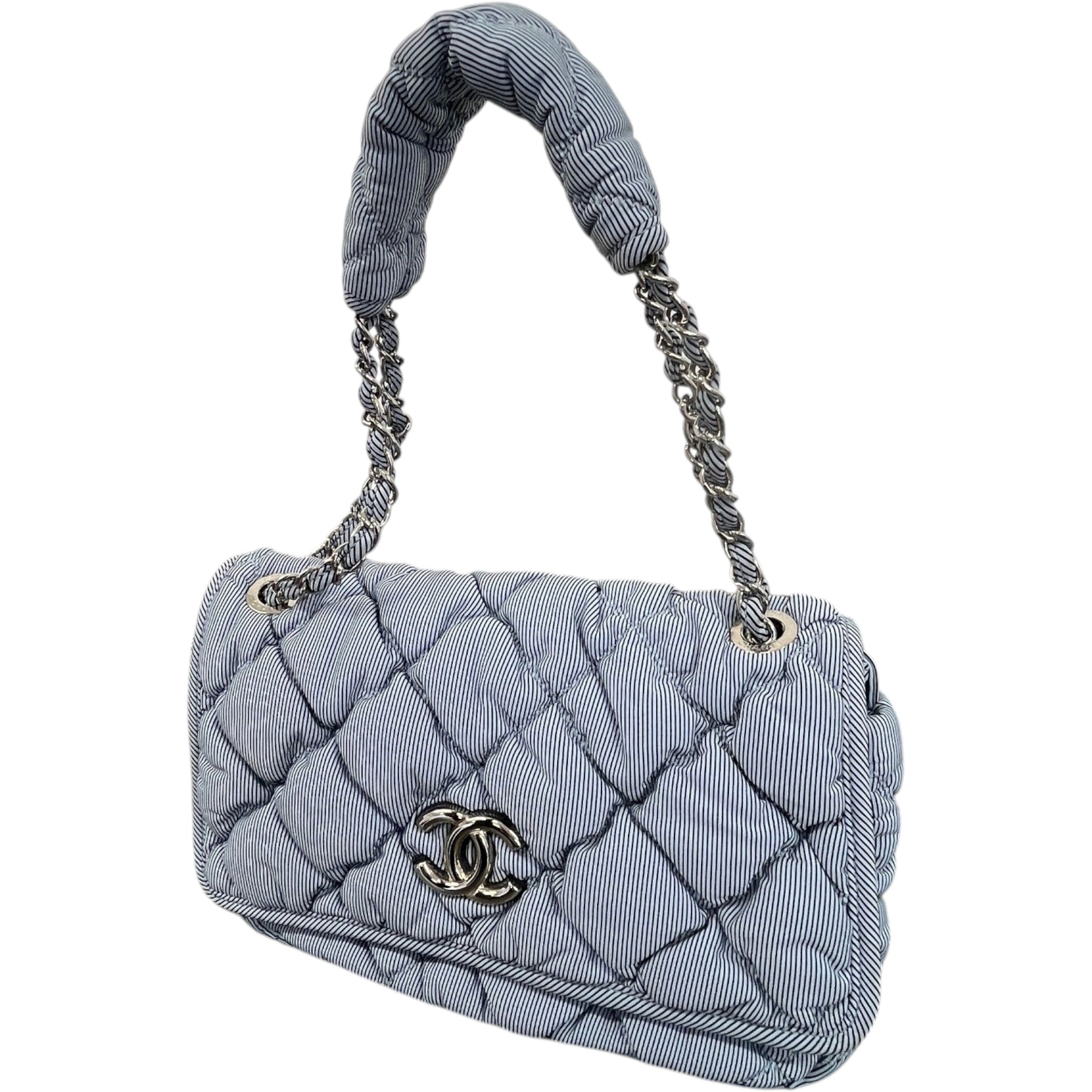 Women's Cruise Bubble Quilted Flap Bag Blue