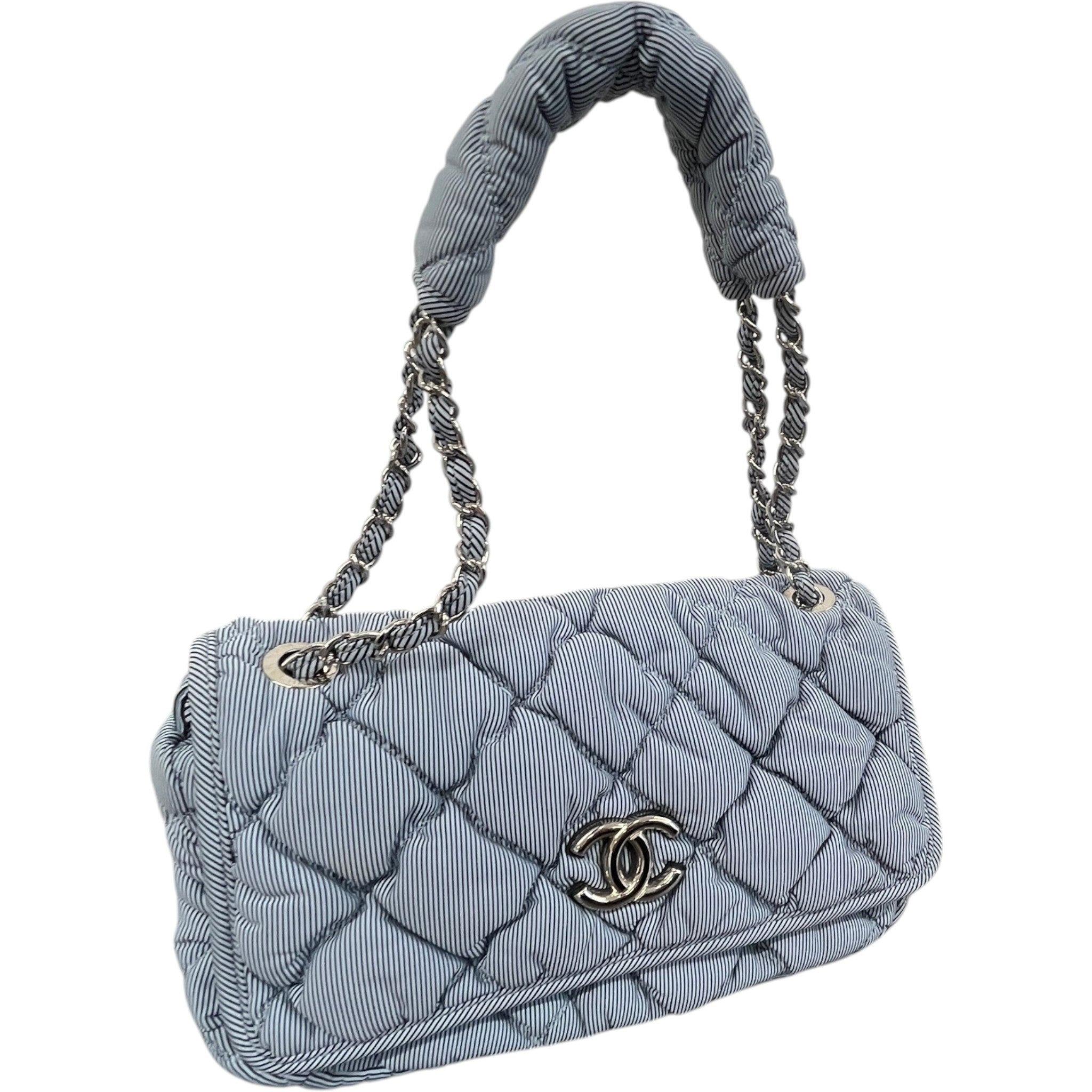 Women's Cruise Bubble Quilted Flap Bag Blue