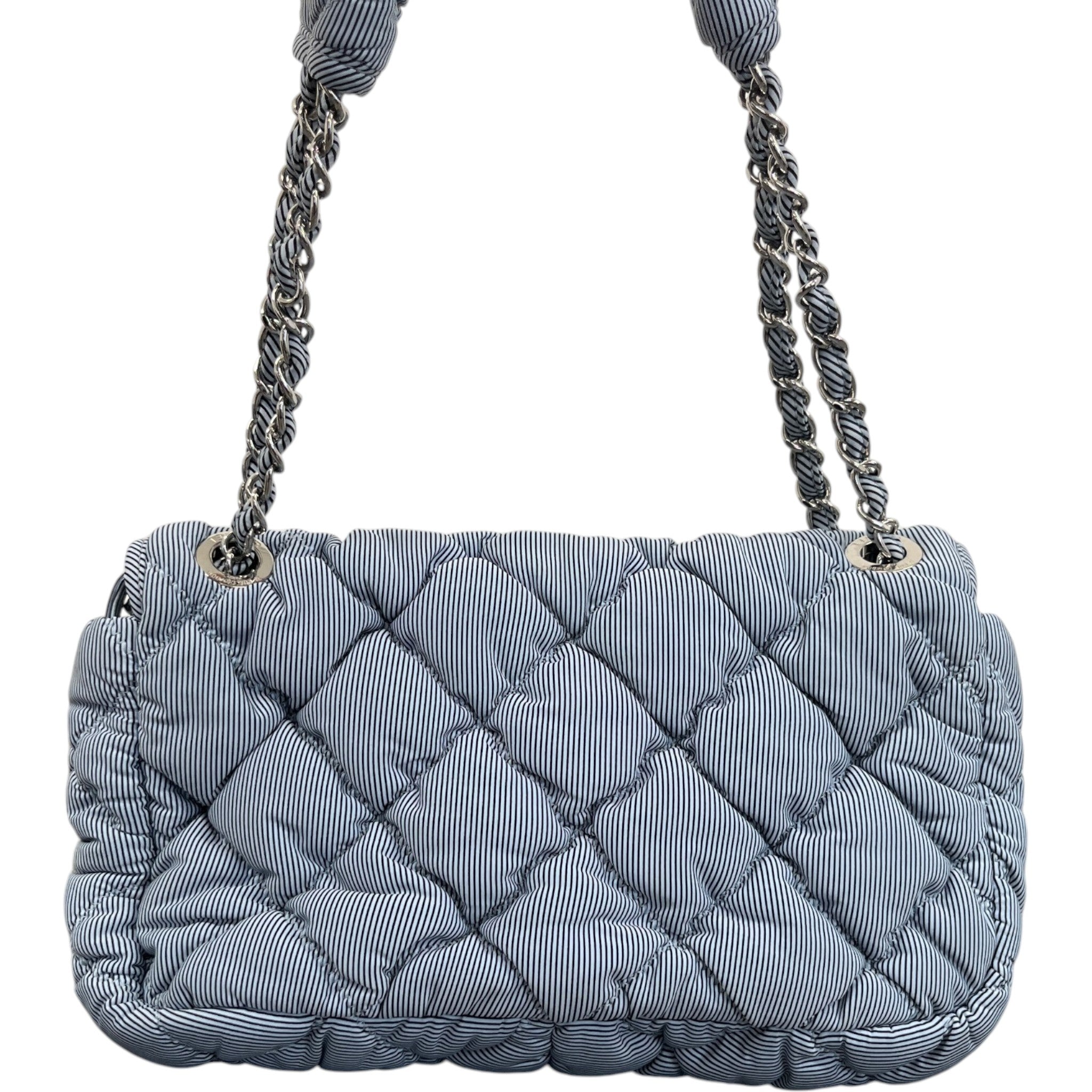 Women's Cruise Bubble Quilted Flap Bag Blue