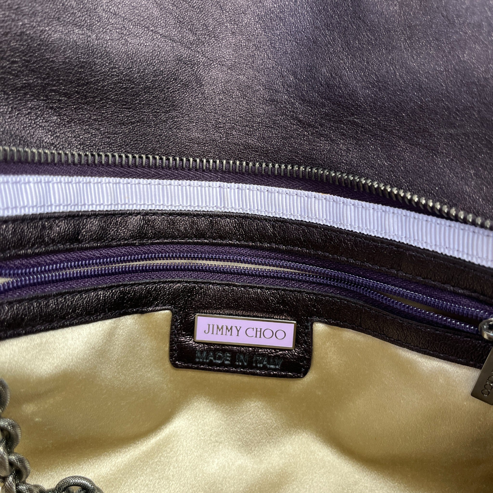 Women's Diamond Motif Clutch Mauve