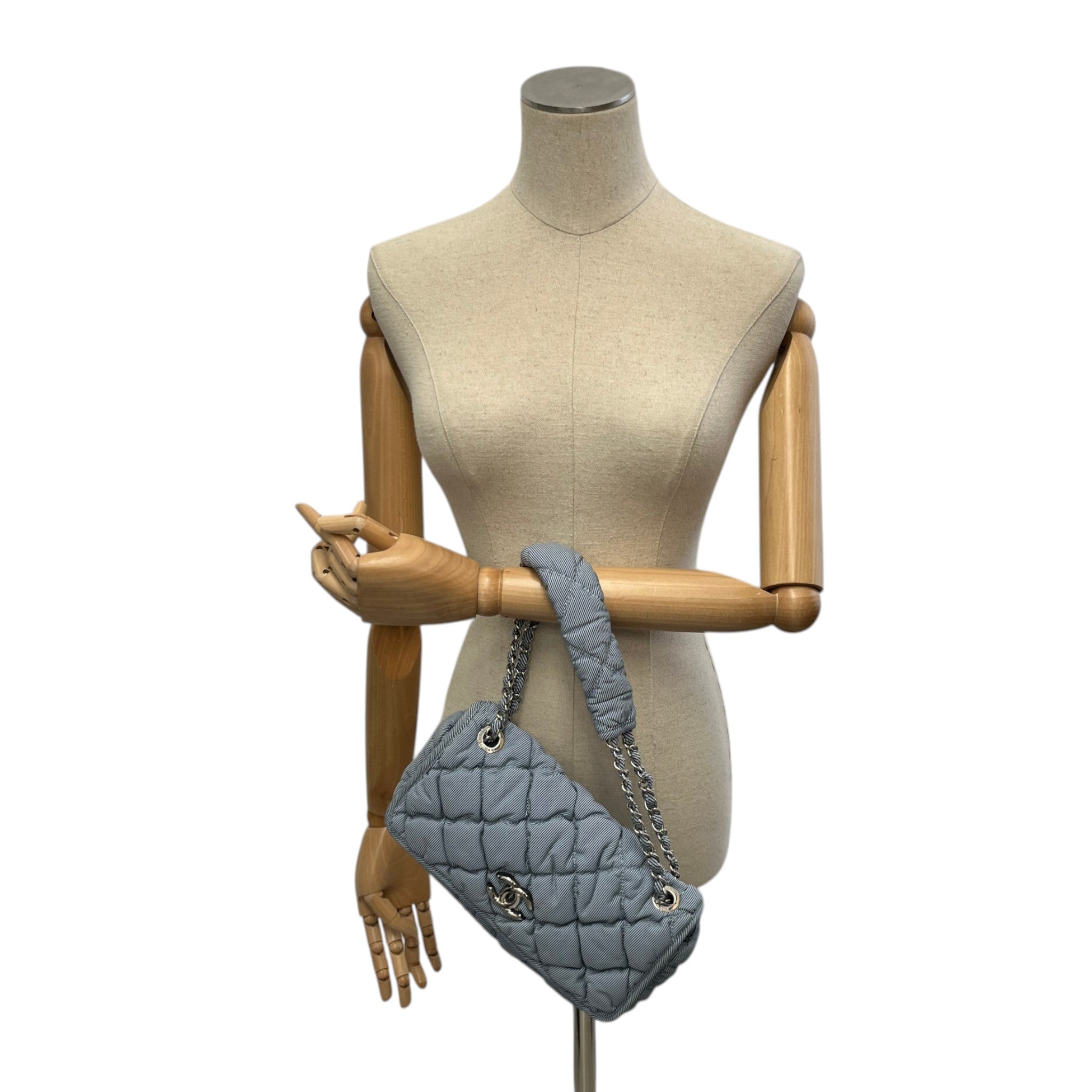 Women's Cruise Bubble Quilted Flap Bag Blue