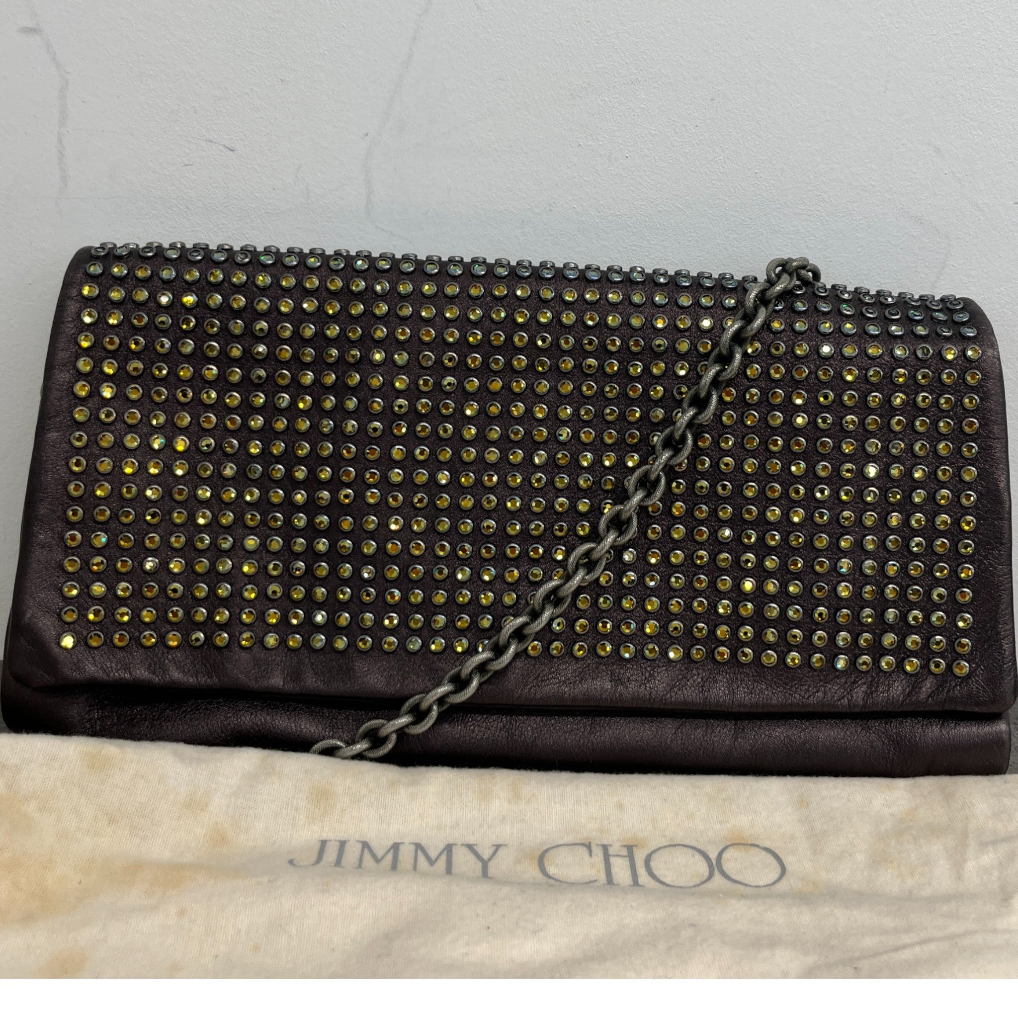 Women's Diamond Motif Clutch Mauve