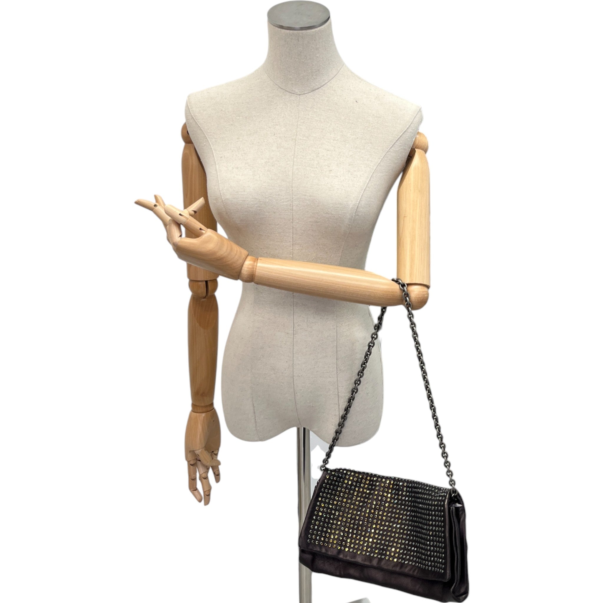 Women's Diamond Motif Clutch Mauve