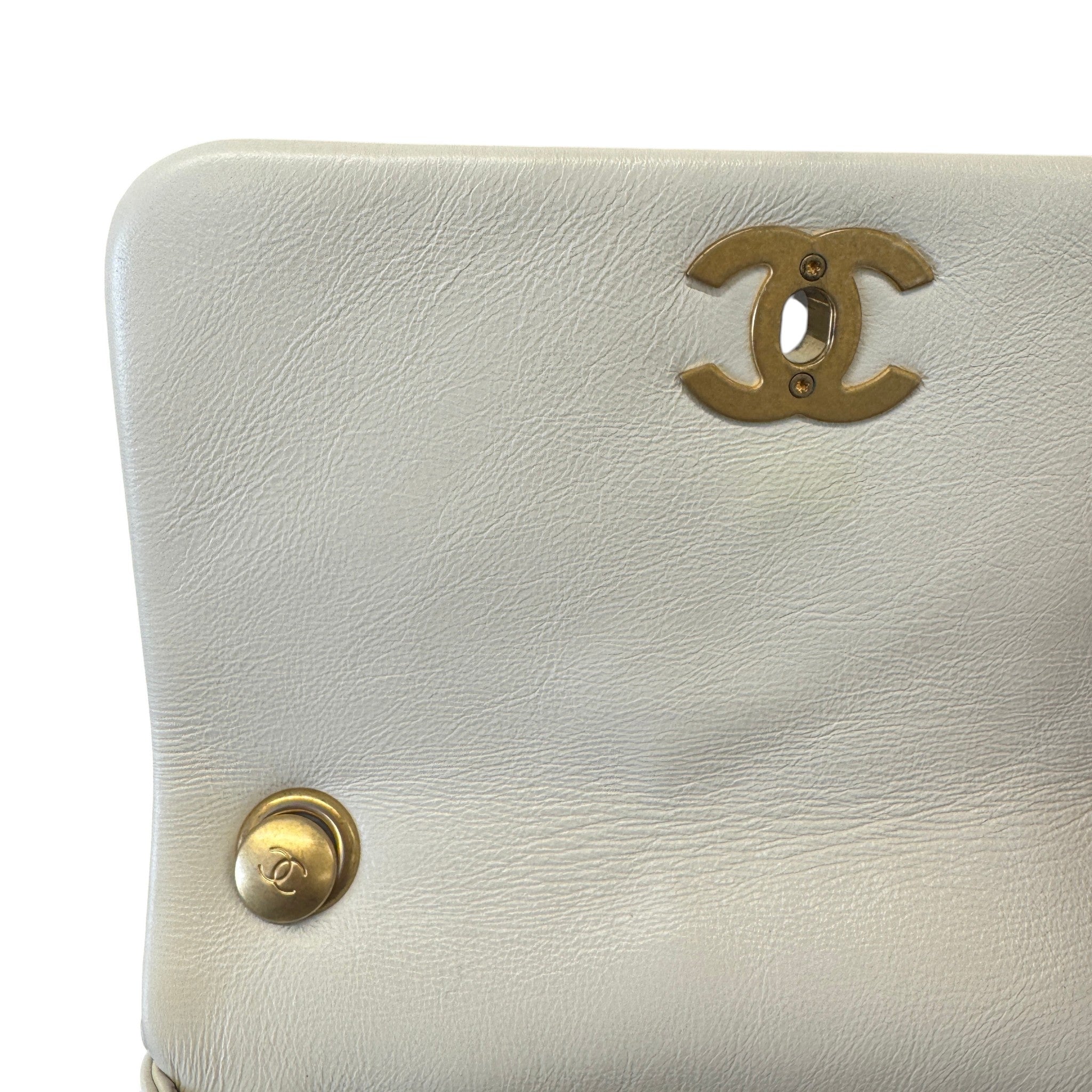Women's Pearl Side Flap Bag White