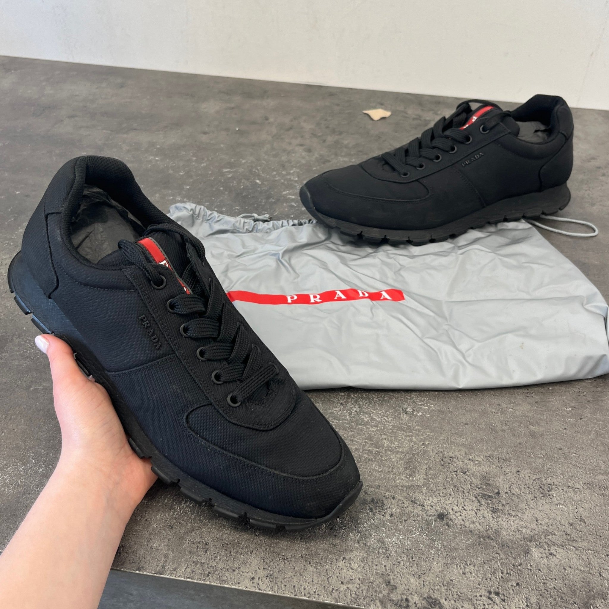 Men's Linear Rosa Low Trainers Black Size EU 44 / UK 10