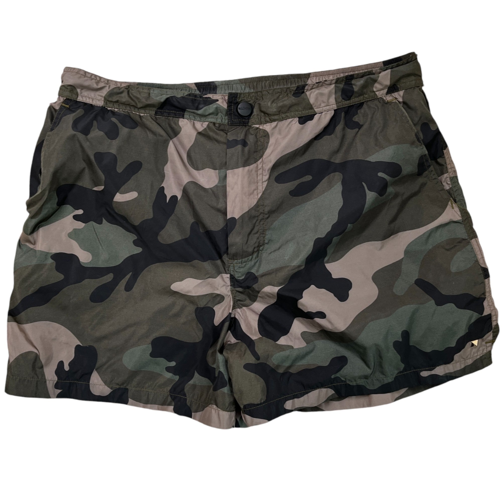 Men's Camouflage Swim Shorts Khaki Size W30 / IT 46