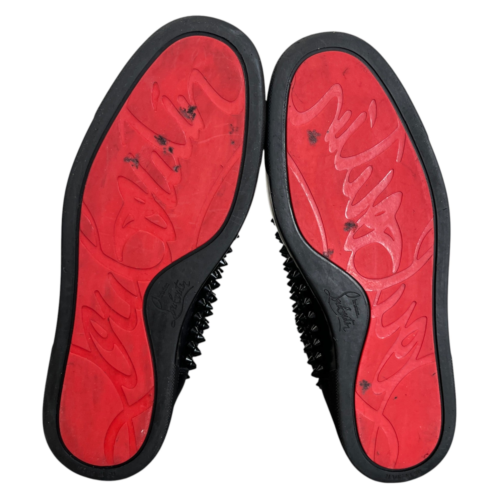 Men's Louis Spikes Flat High Trainers Black Size EU 40 / UK 6