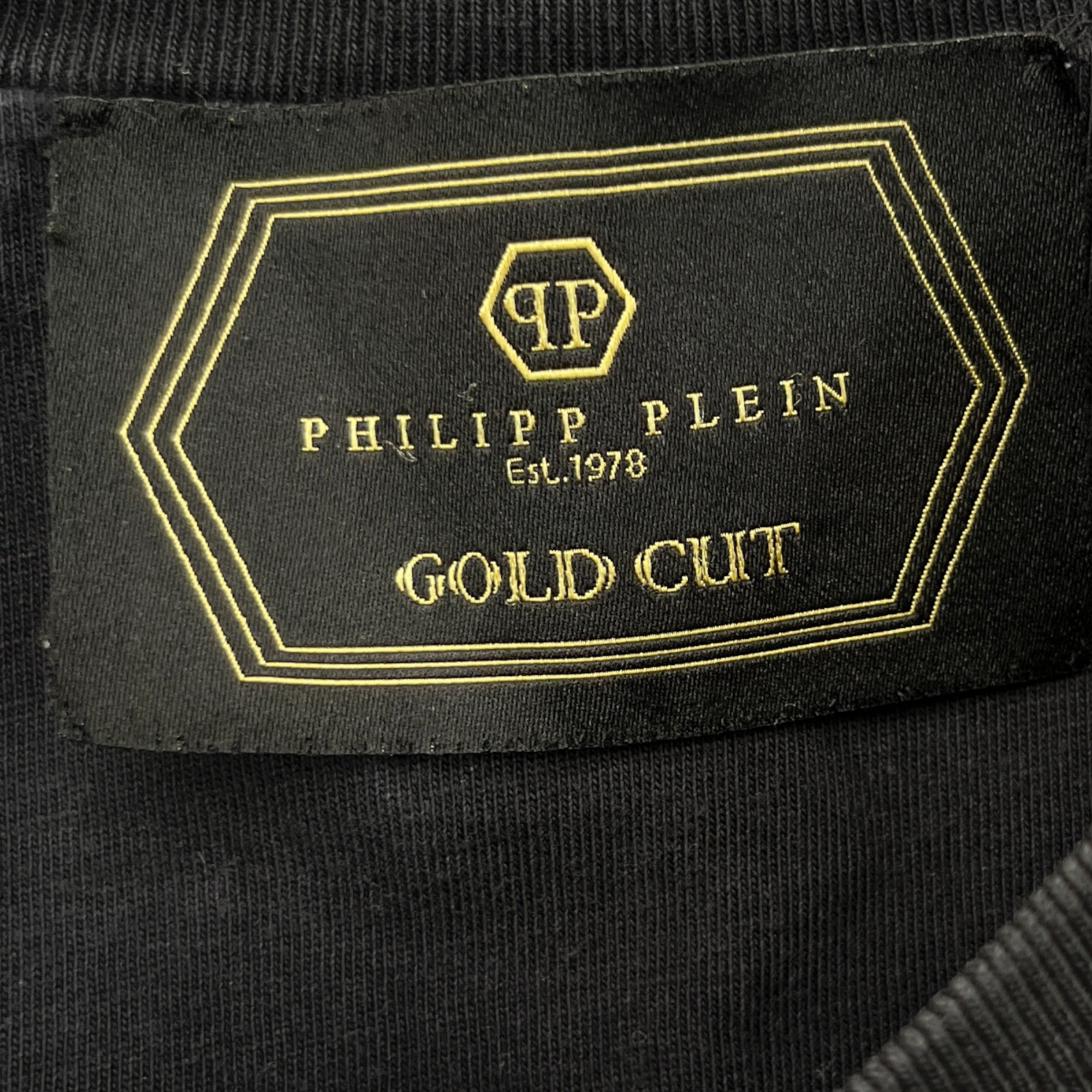 Men's Applique Star Logo T-Shirt Black Size S