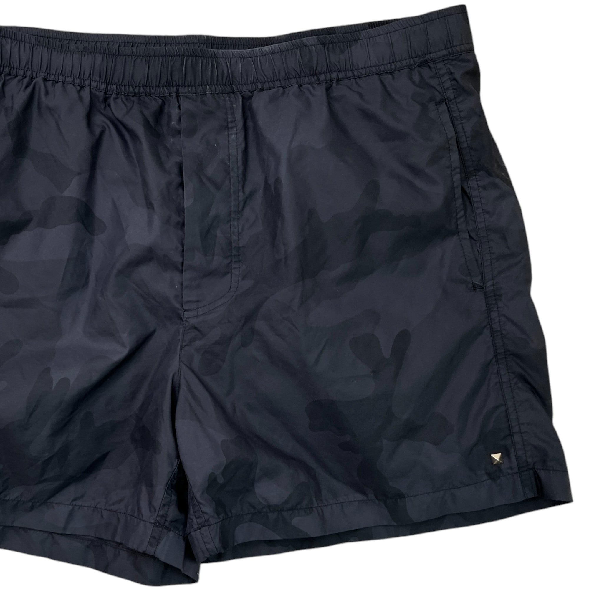 Men's Camouflage Swim Shorts Black Size W30 / IT 46