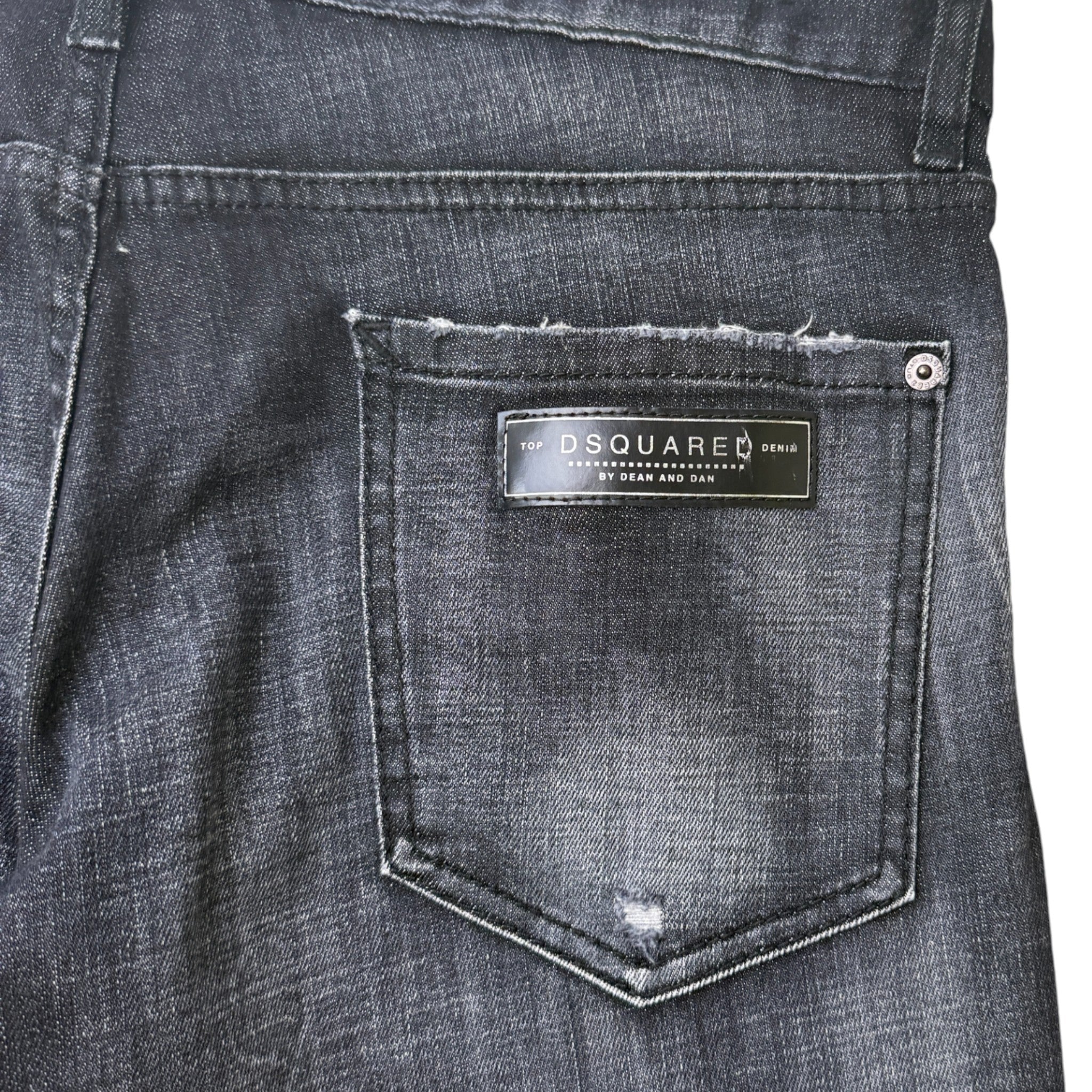 Men's Applique Logo Jeans Blue Size IT 50 / UK 34