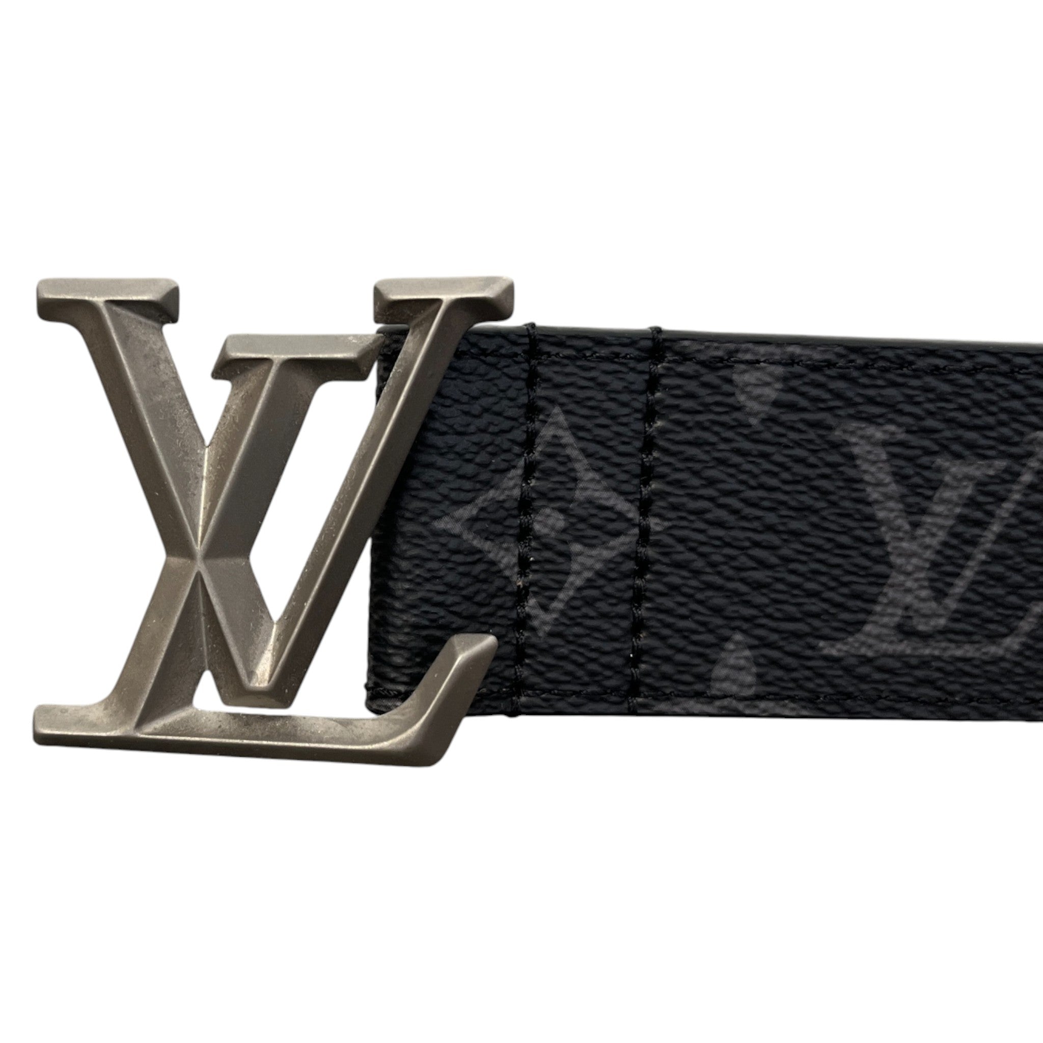 Men's Monogram Eclipse Lv Initials Belt Black