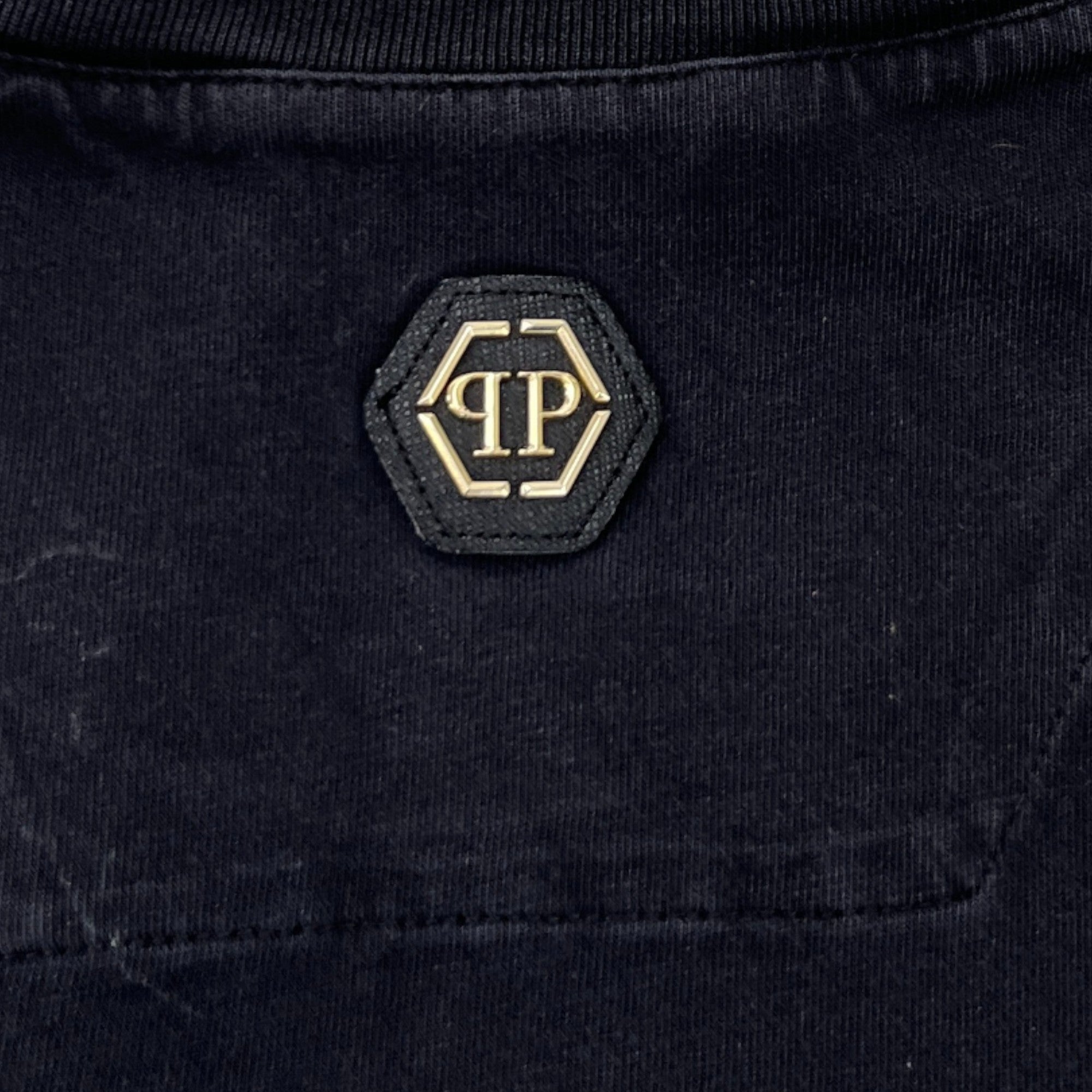 Men's Applique Star Logo T-Shirt Black Size S