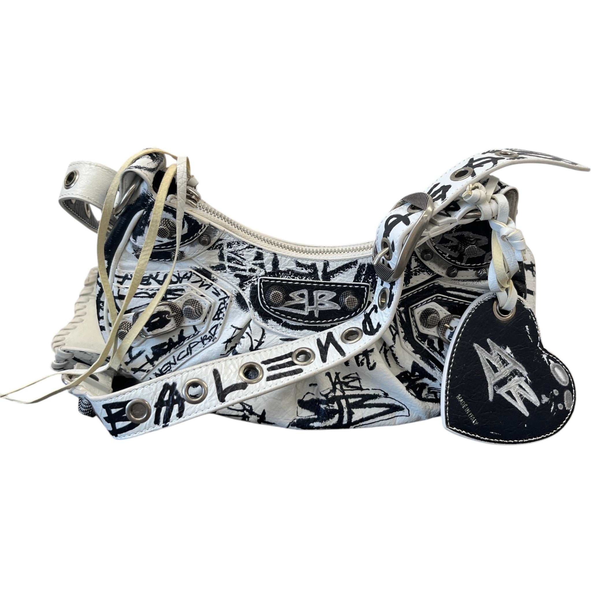 Women's 2022 Graffiti Le Cagole Bag White