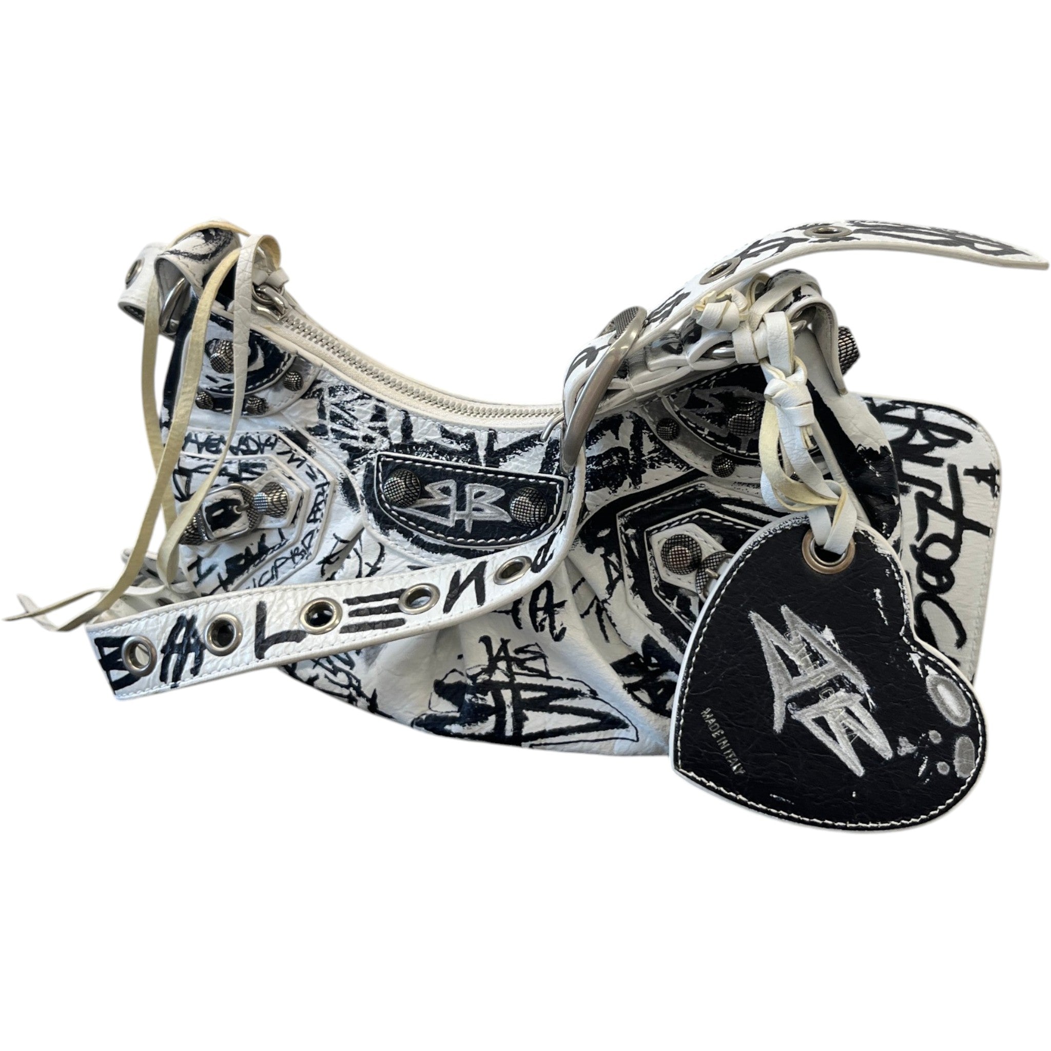 Women's 2022 Graffiti Le Cagole Bag White